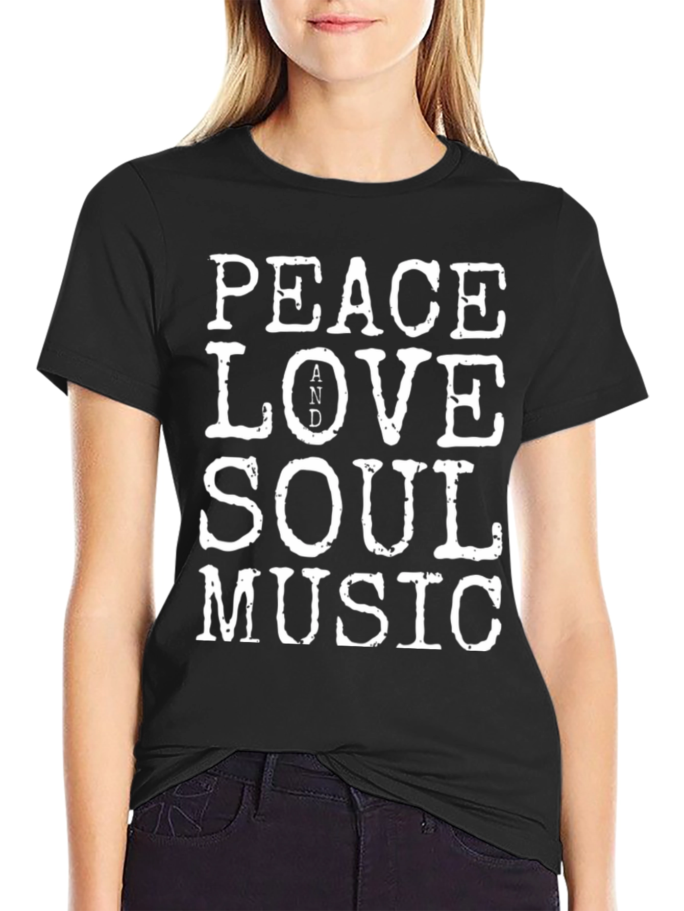 Peace Love Soul Music Graphic T-Shirt