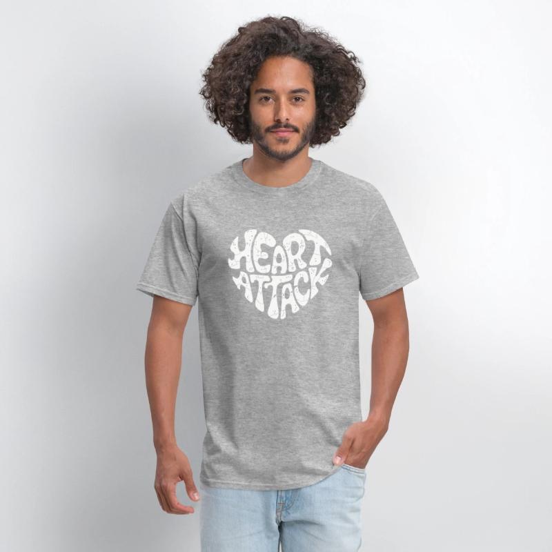 Heart Attack - Groovy Typography Heart
