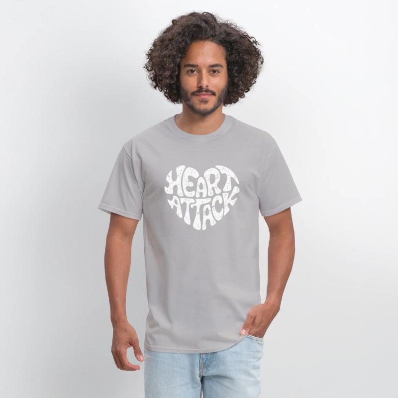 Heart Attack - Groovy Typography Heart