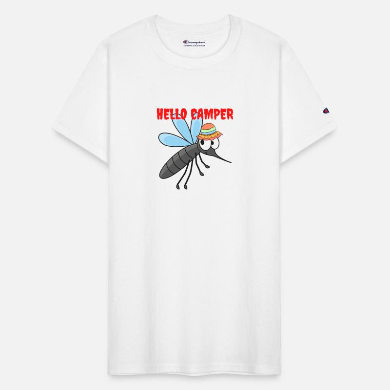 Hello camper | Cute mosquito with a colorful hat