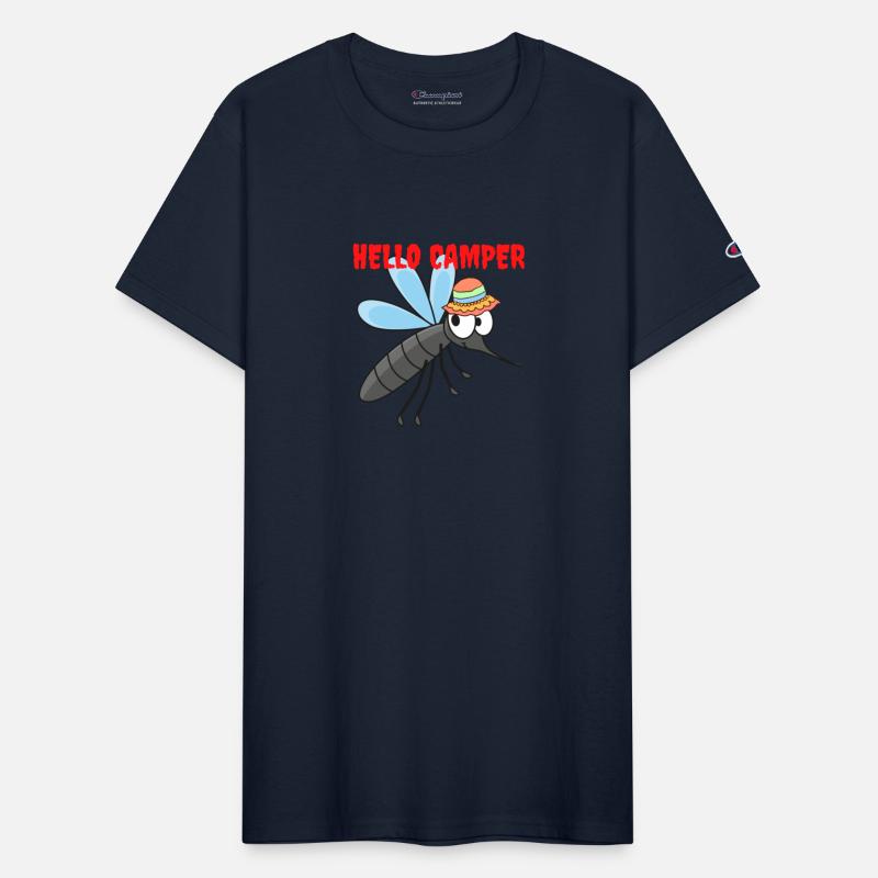 Hello camper | Cute mosquito with a colorful hat