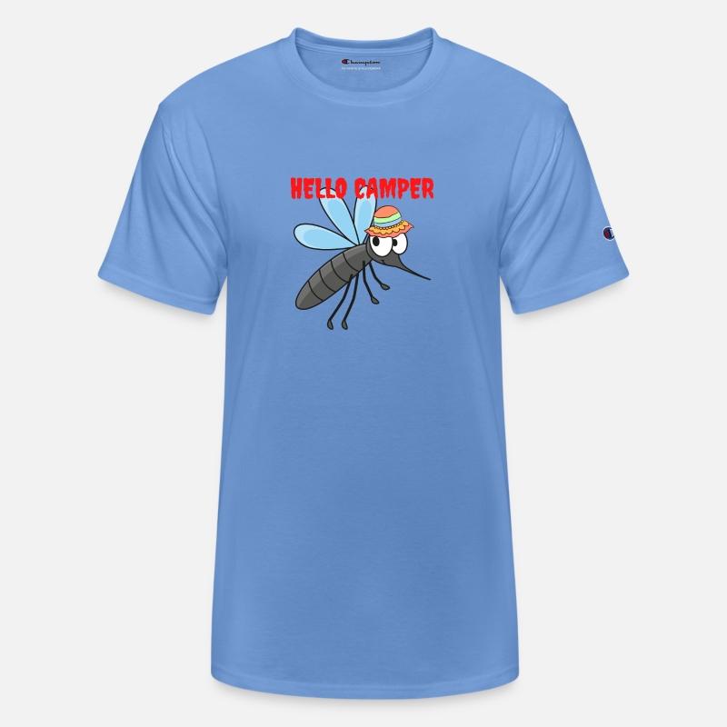 Hello camper | Cute mosquito with a colorful hat