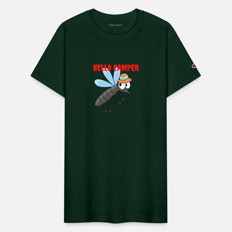 Hello camper | Cute mosquito with a colorful hat