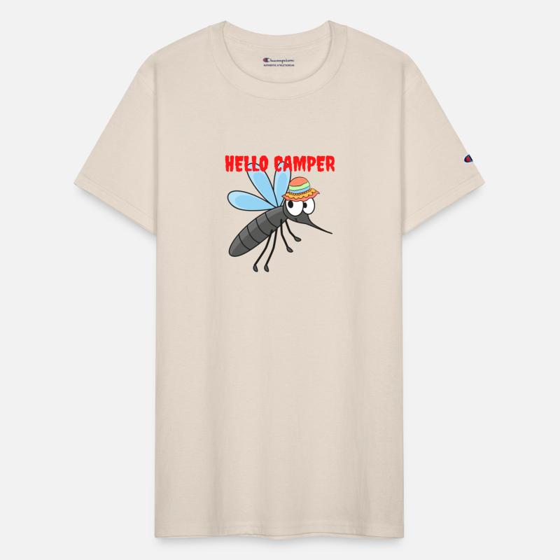 Hello camper | Cute mosquito with a colorful hat