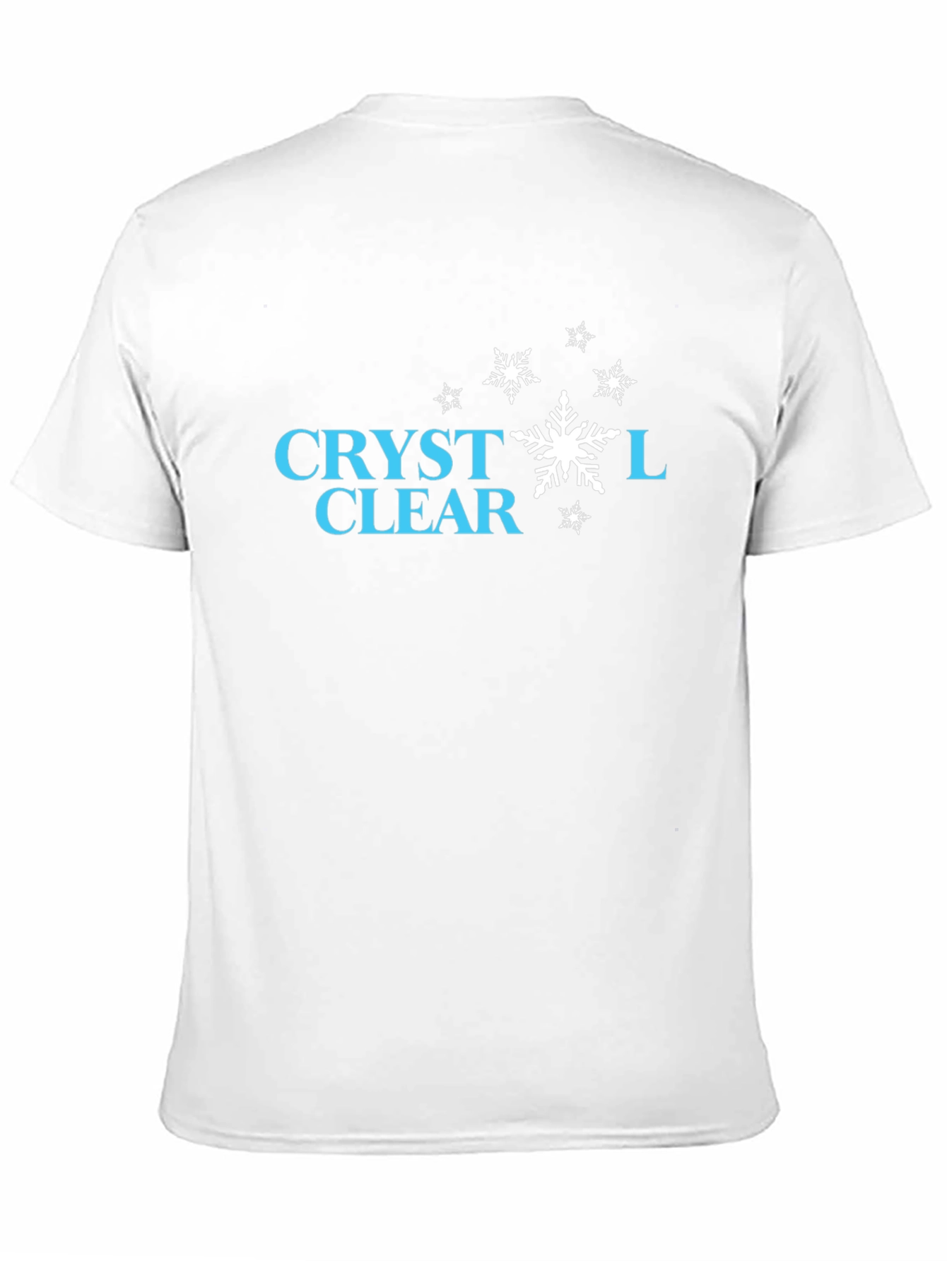 Crystal Clear Snowflake Graphic Tee - Stylish Black T-Shirt
