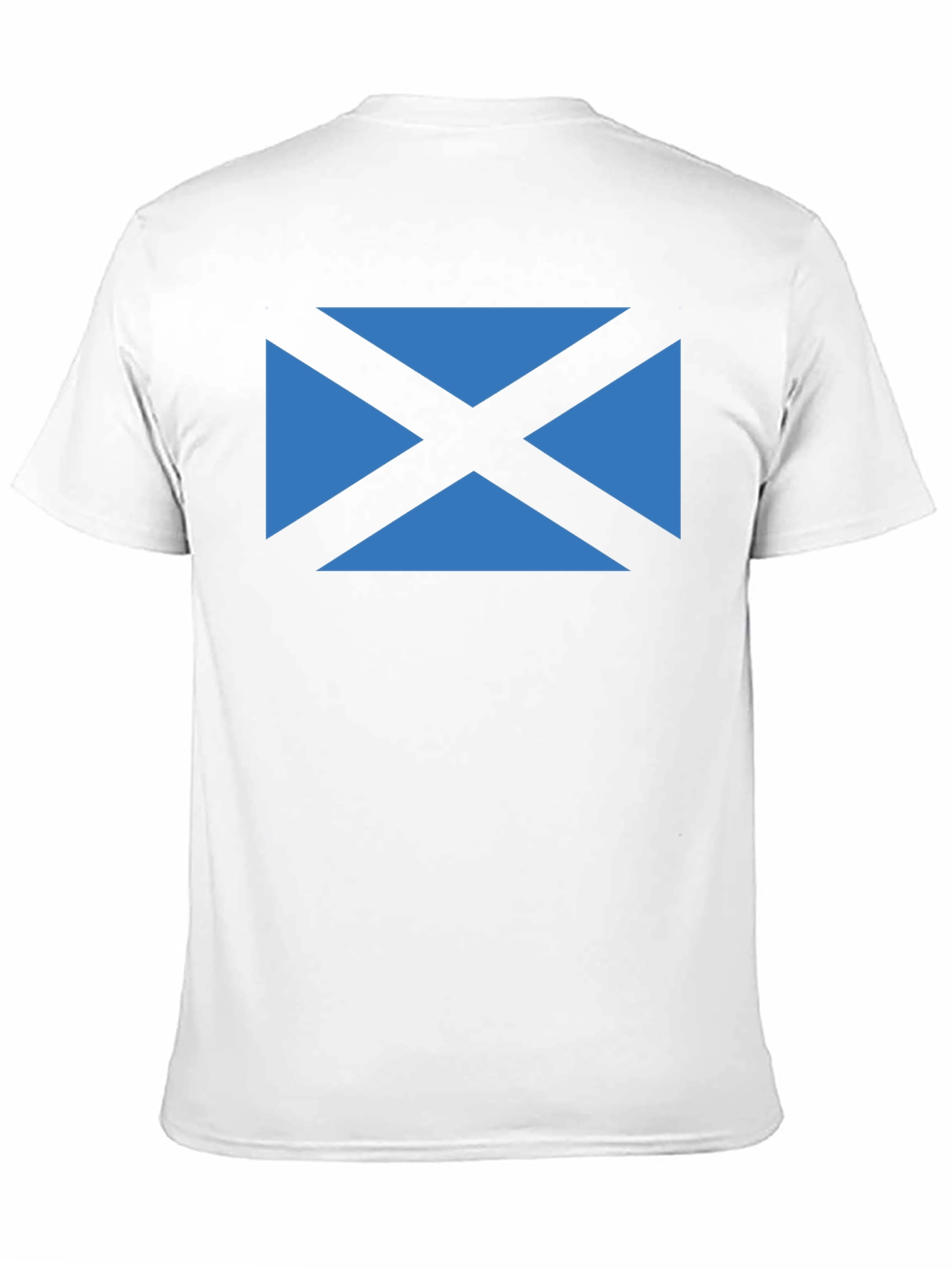 Scottish Flag T-Shirt - Black Crew Neck Tee