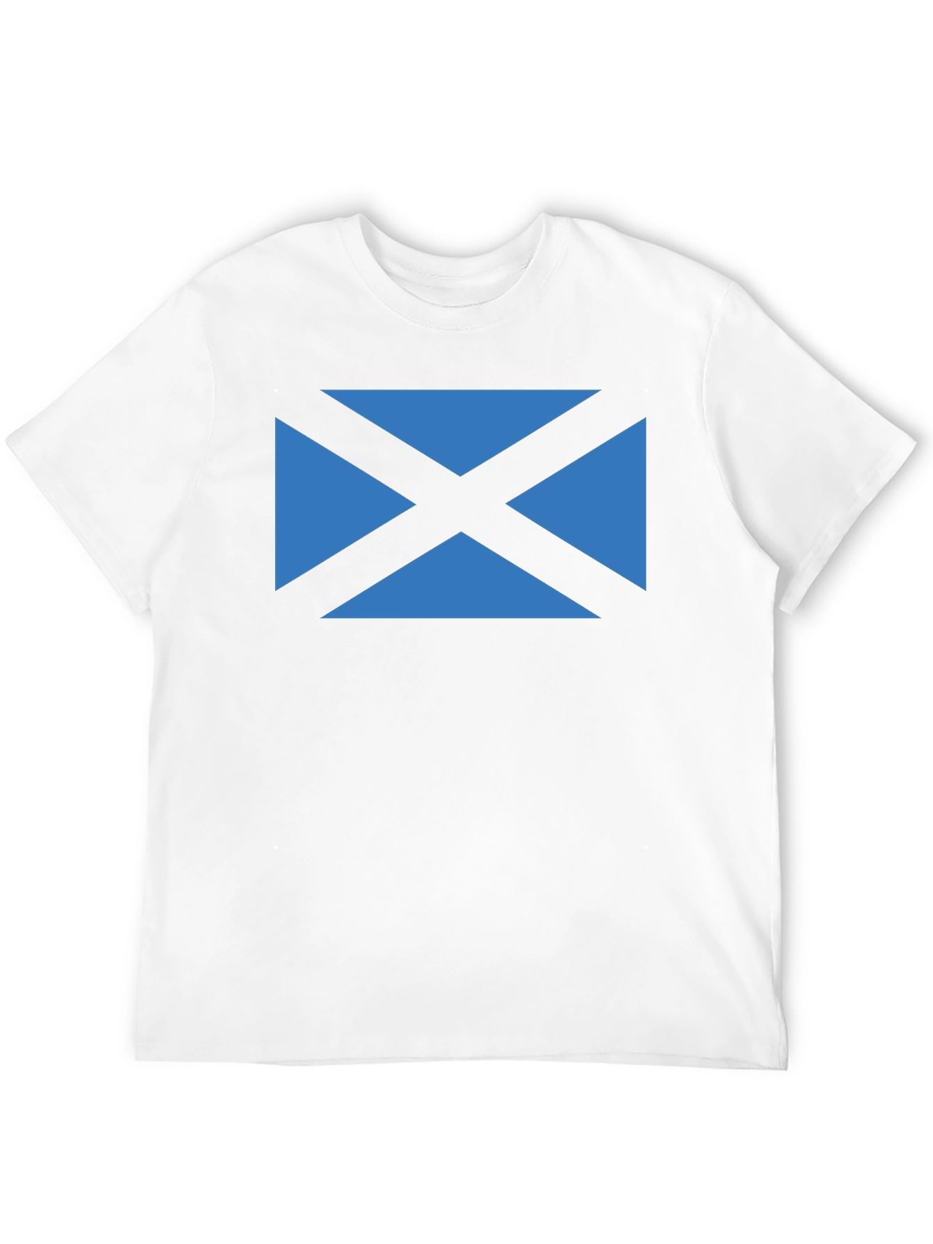 Scottish Flag T-Shirt - Black Crew Neck Tee