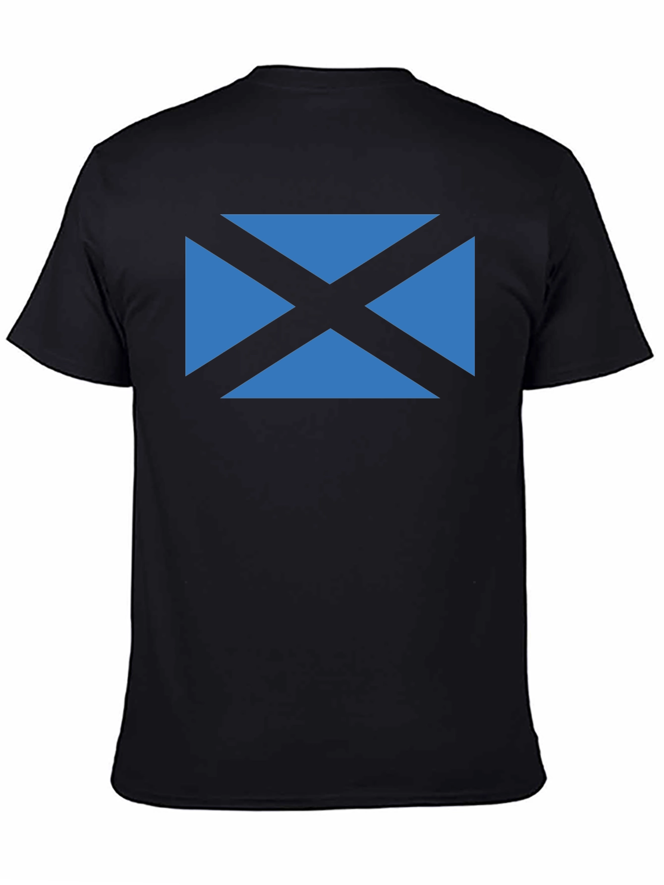 Scottish Flag T-Shirt - Black Crew Neck Tee