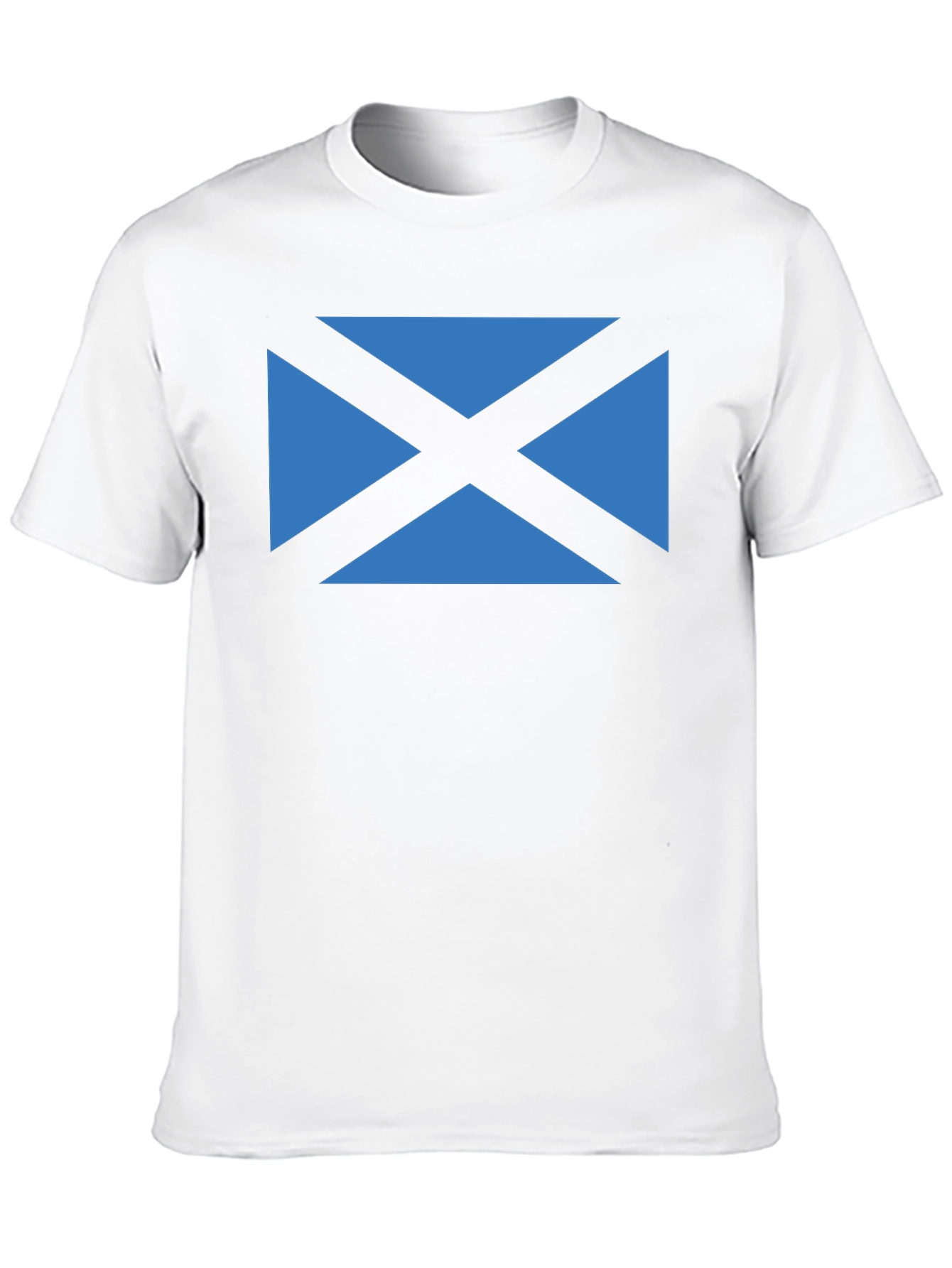 Scottish Flag T-Shirt - Black Crew Neck Tee