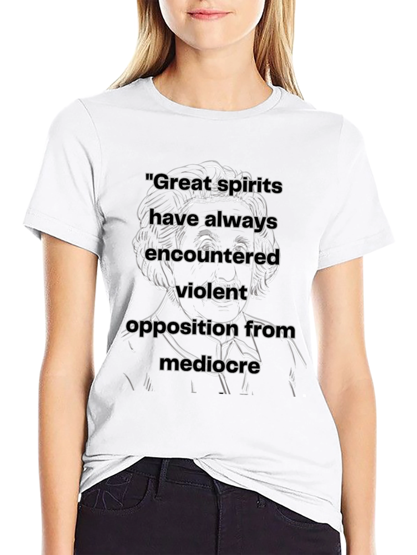 Motivational Quote T-Shirt - Great Spirits