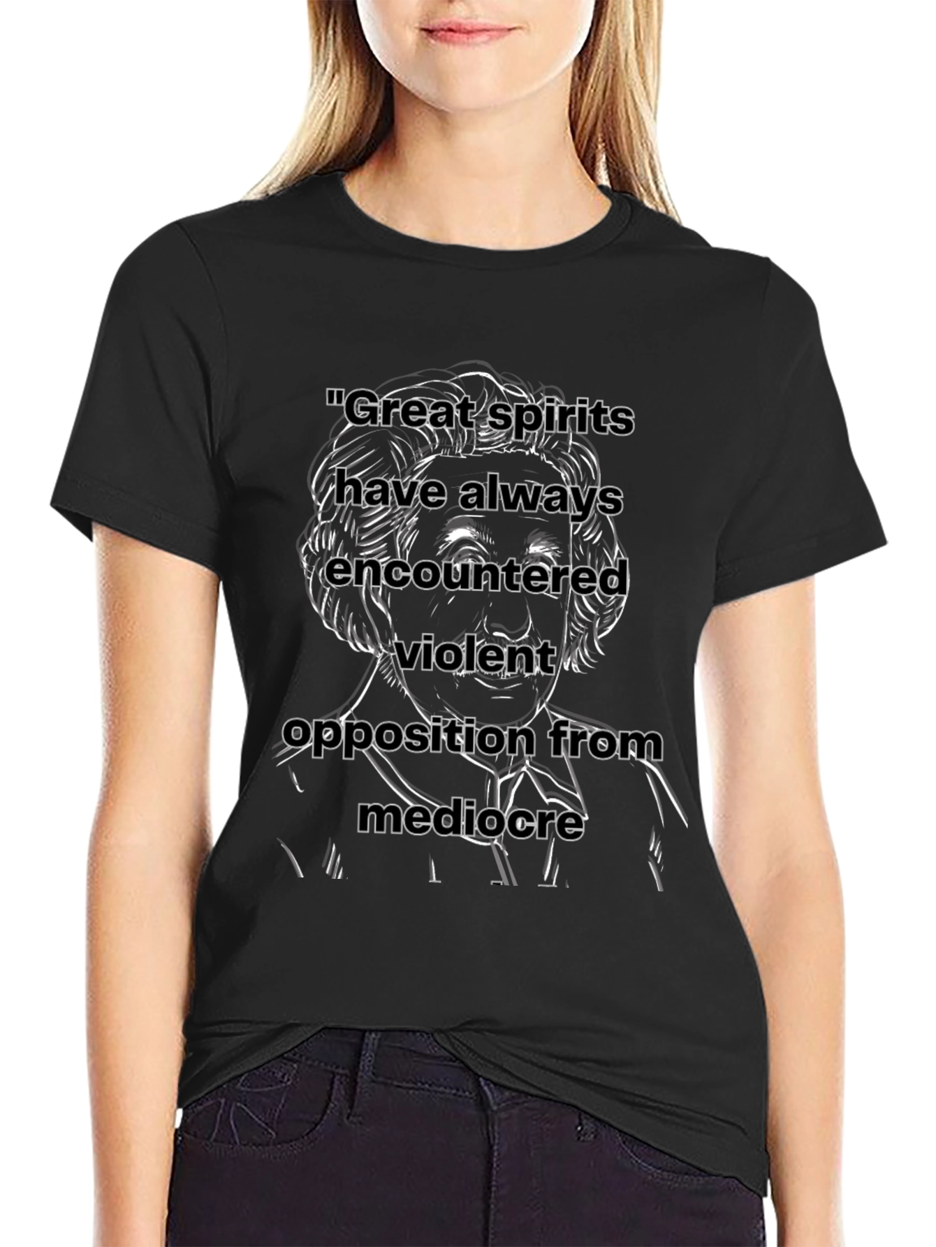 Motivational Quote T-Shirt - Great Spirits