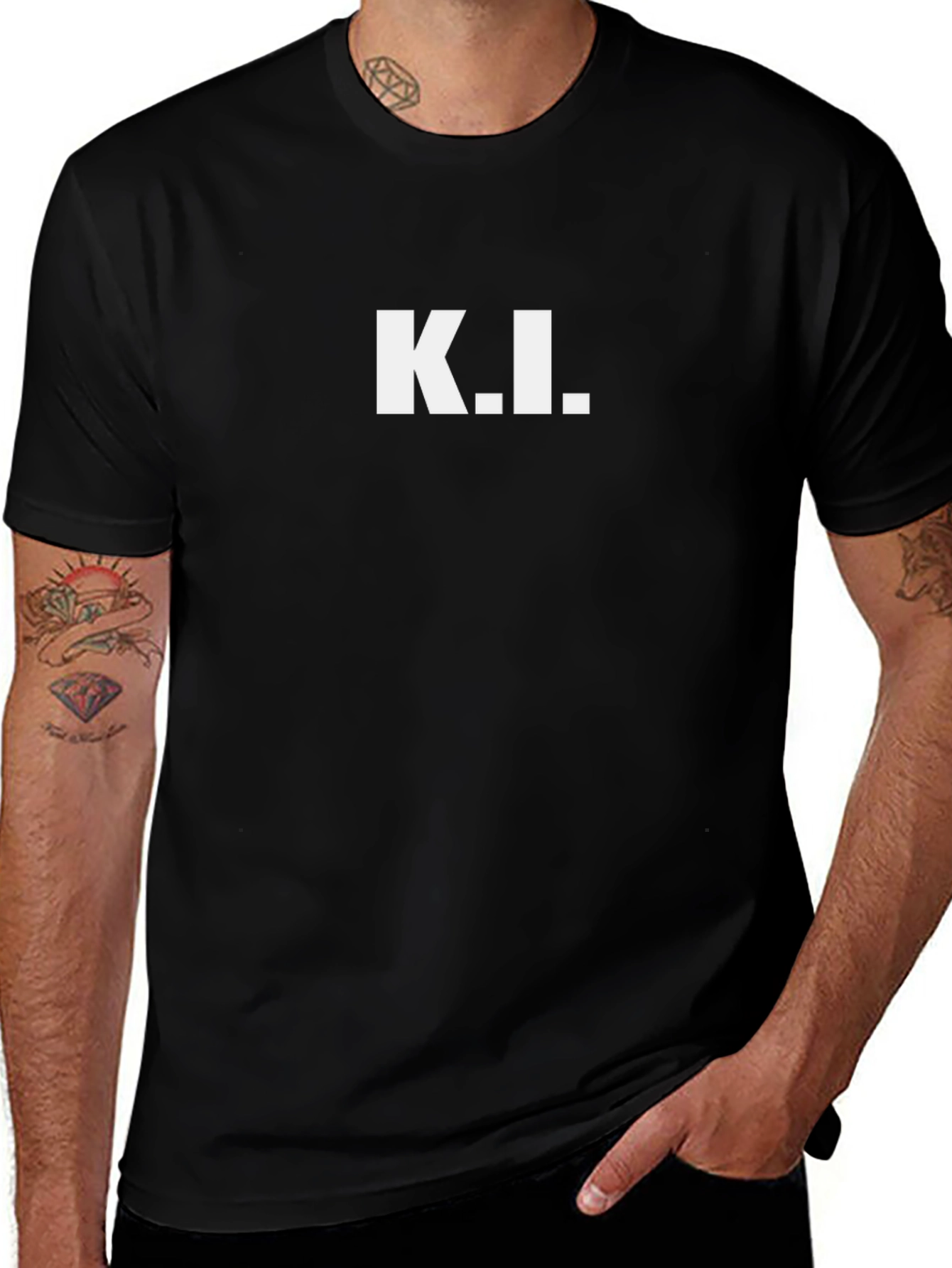 K.I. Graphic Black T-Shirt