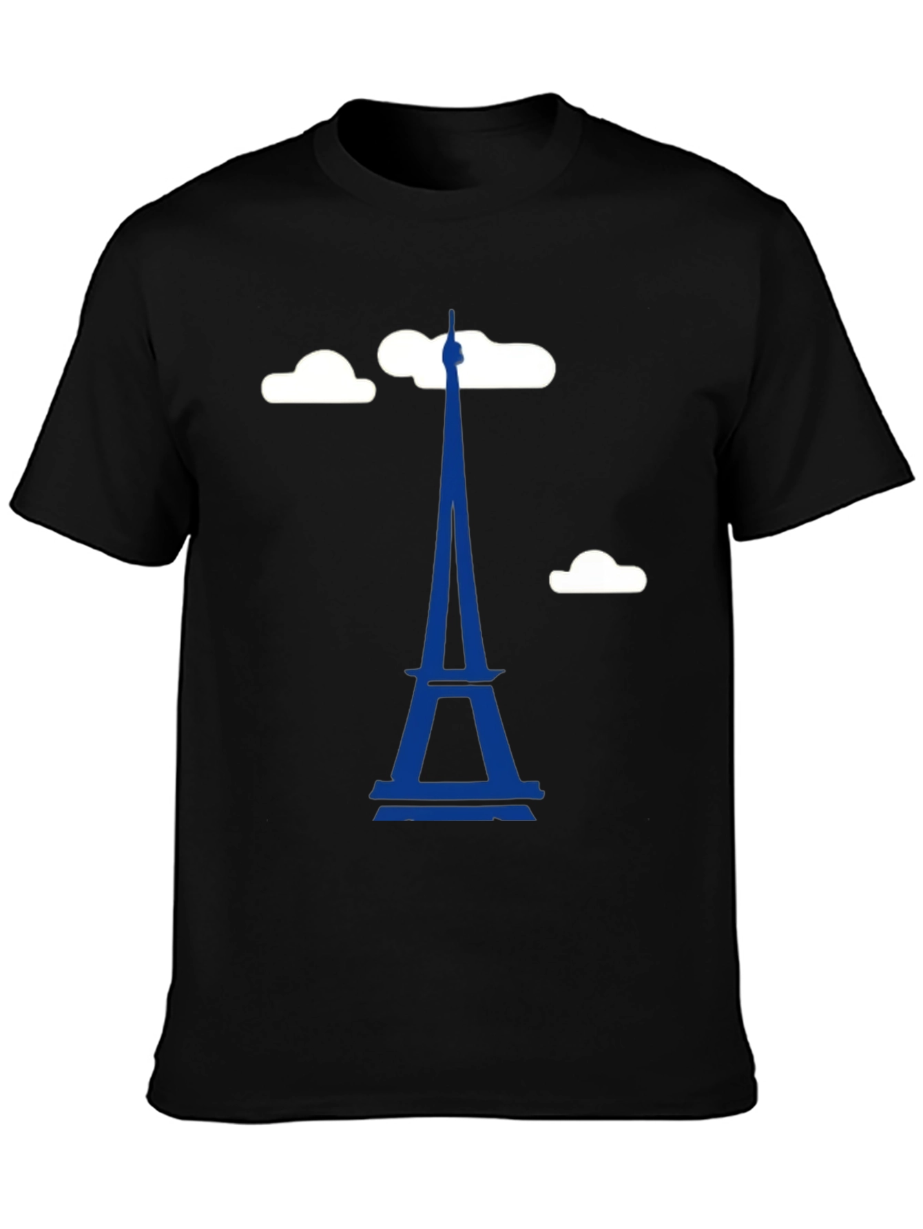 Eiffel Tower Graphic T-Shirt - Trendy Black Tee
