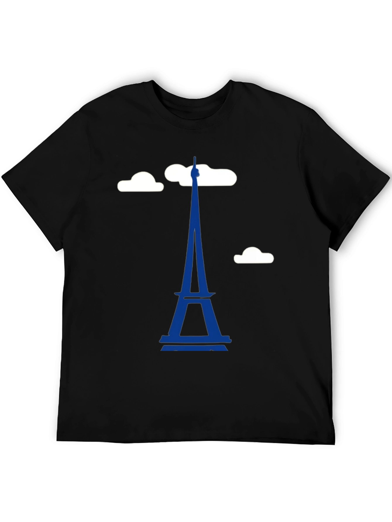 Eiffel Tower Graphic T-Shirt - Trendy Black Tee