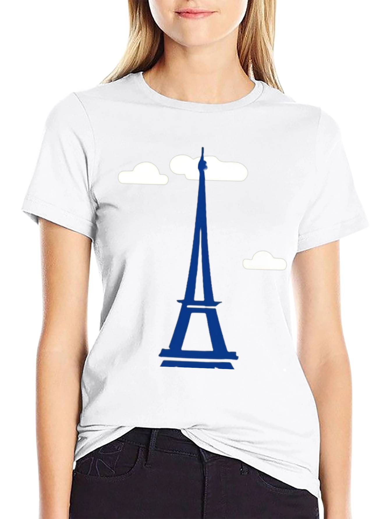 Eiffel Tower Graphic T-Shirt - Trendy Black Tee