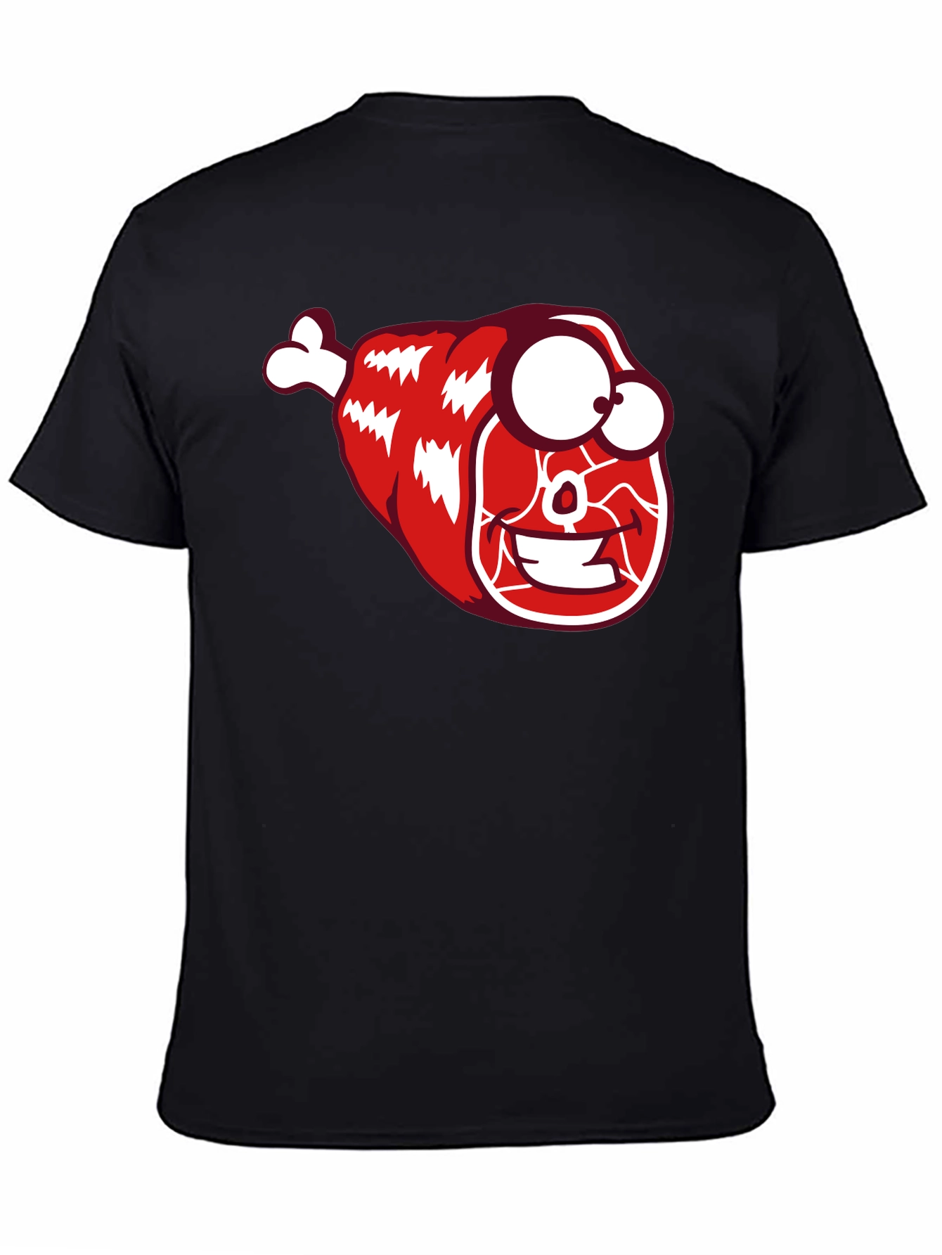 Funny Meat Cartoon Graphic T-Shirt