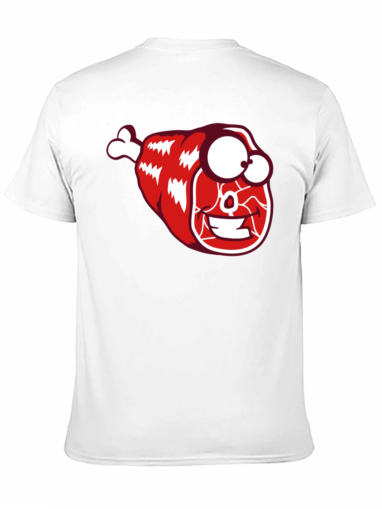 Funny Meat Cartoon Graphic T-Shirt