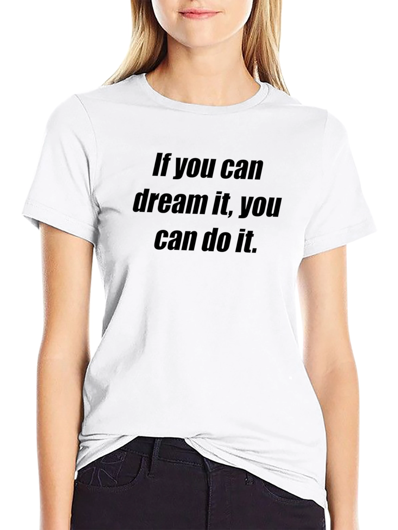 Motivational Quote Black T-Shirt