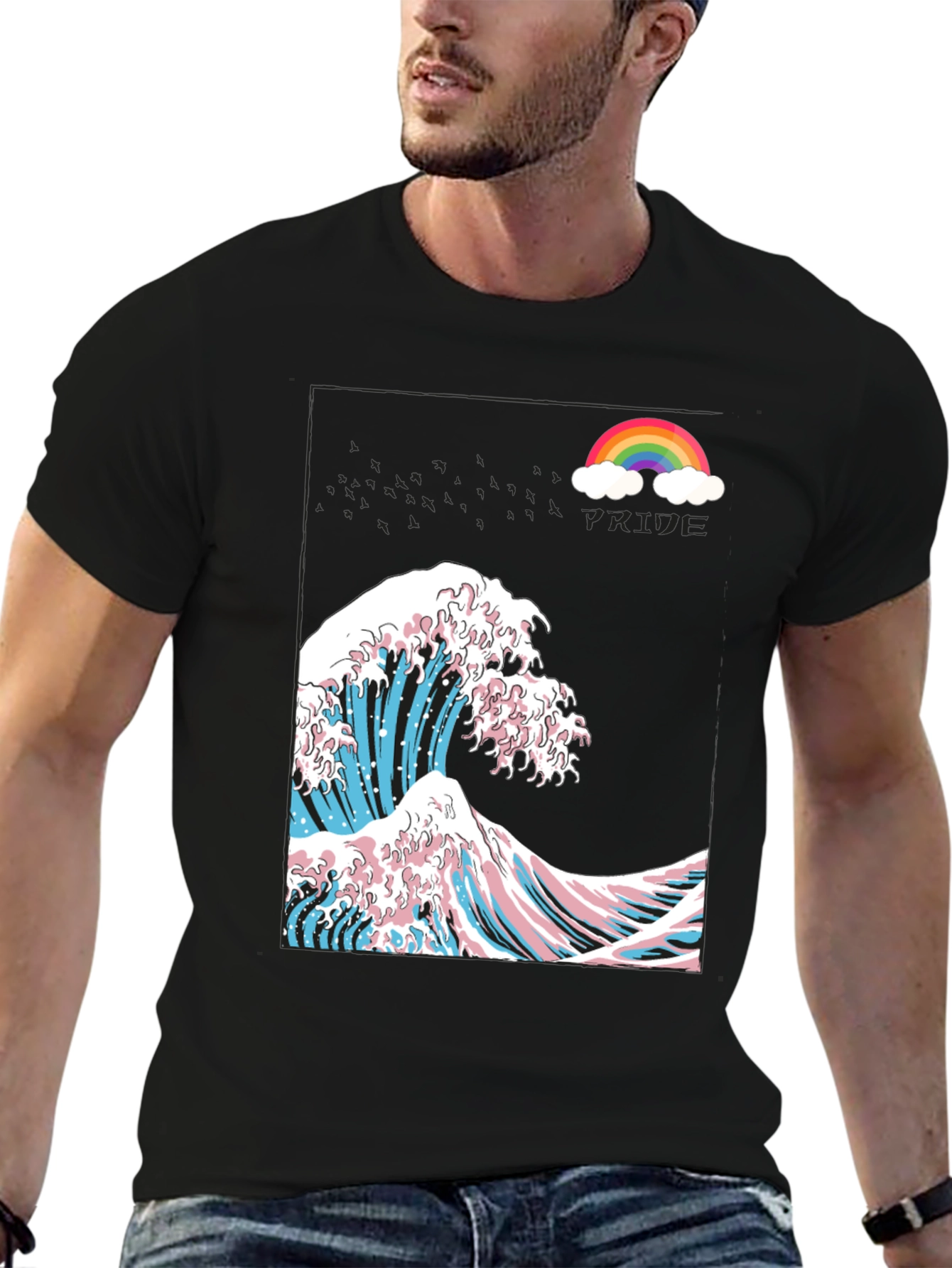 Trans Pride Great Wave Graphic Tee