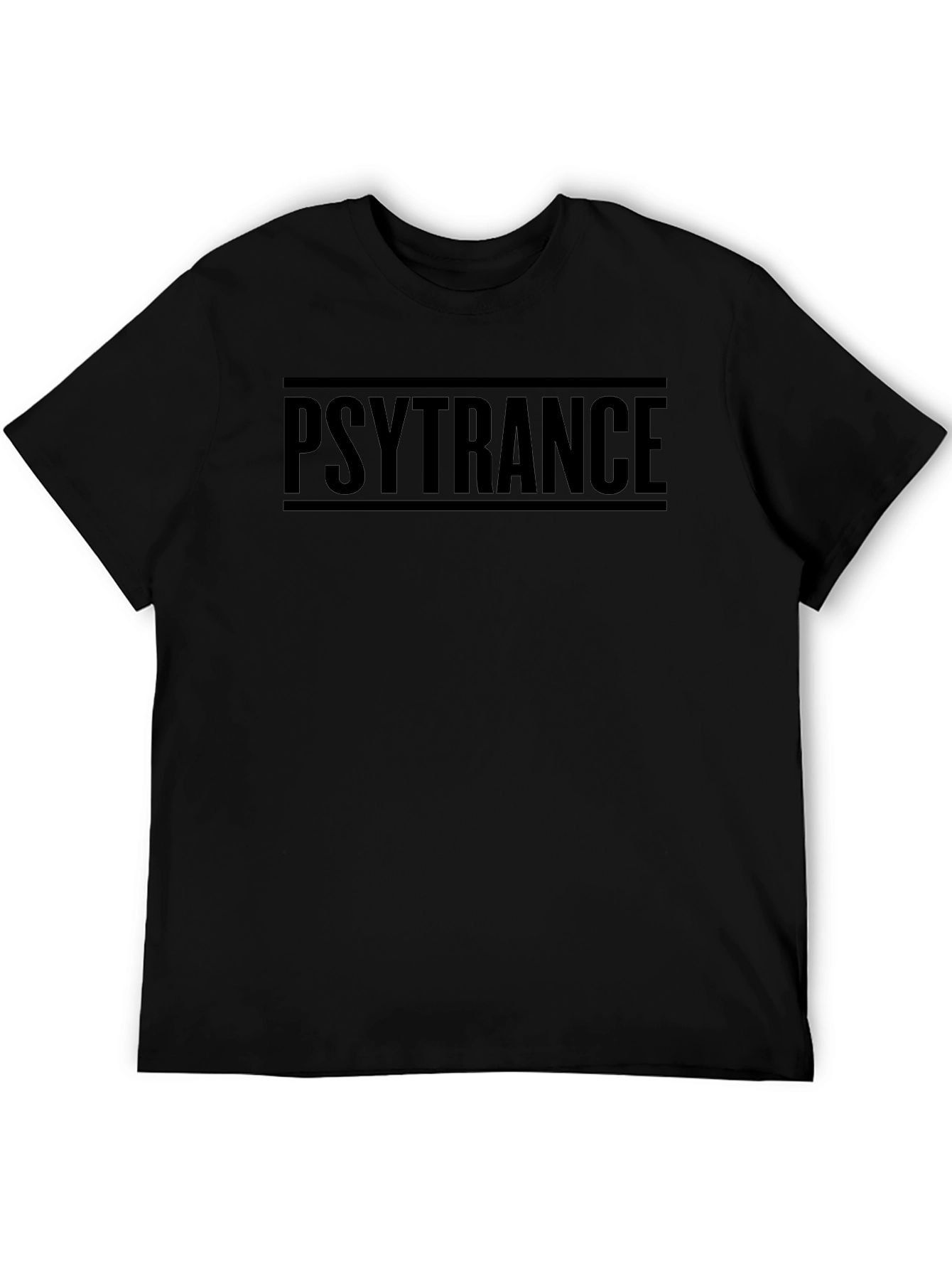 Psytrance Black T-Shirt - Music Festival Rave Style