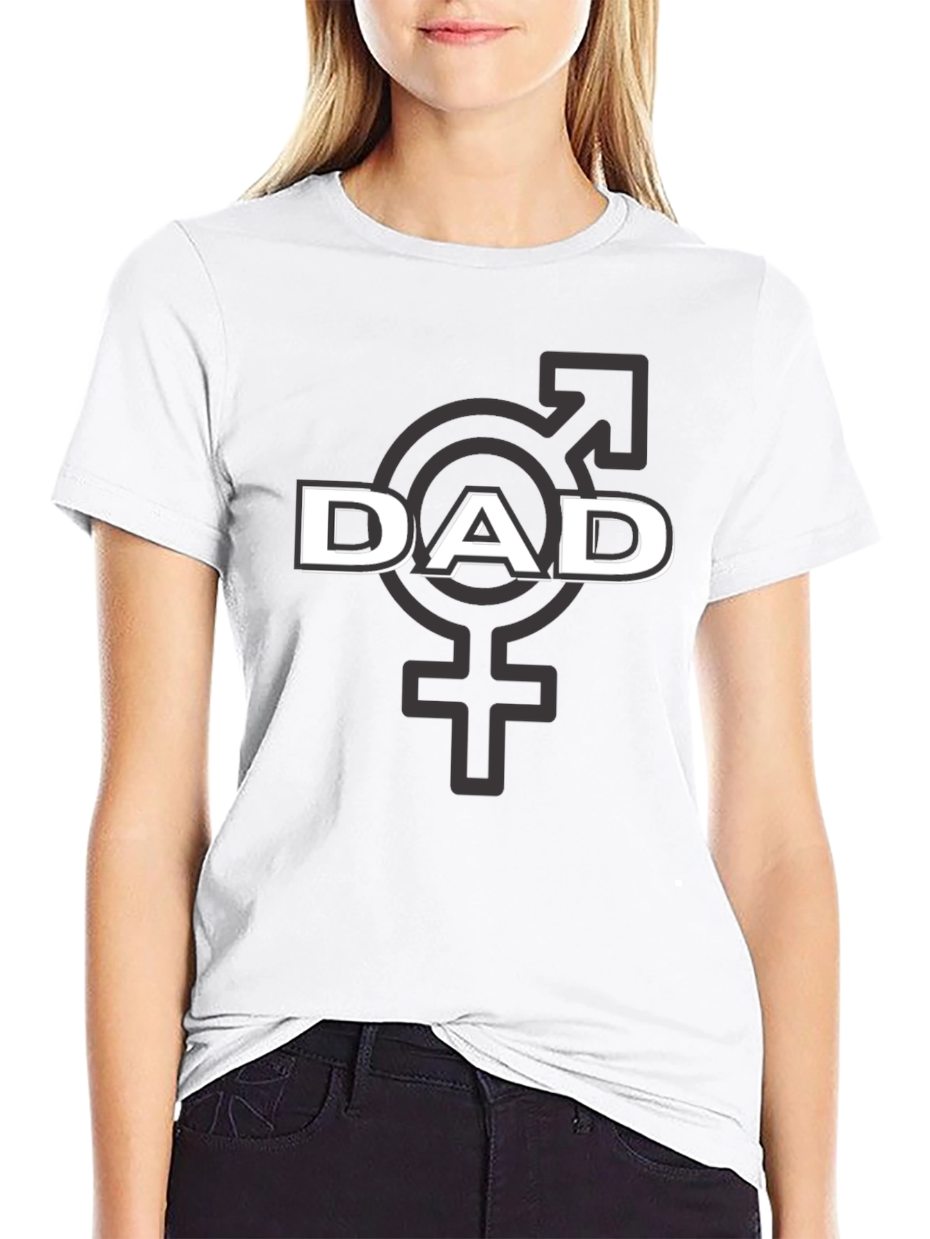 Dad Symbol Graphic Tee - Unisex Black T-Shirt