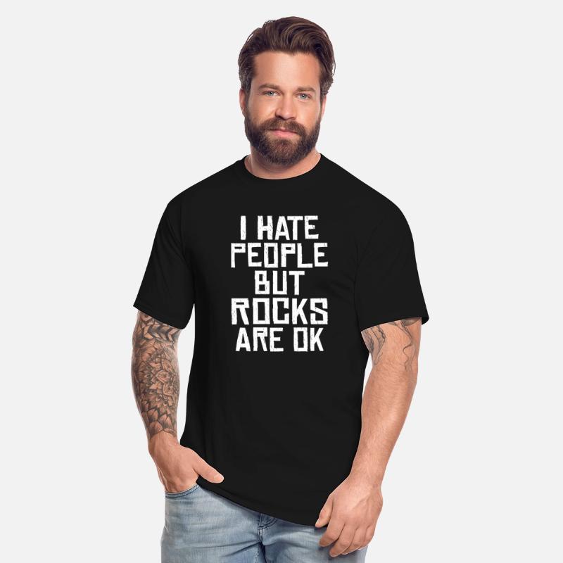I hate people but rocks are ok Black humor