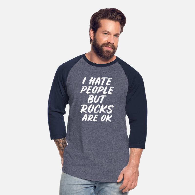 I hate people but rocks are ok Black humor