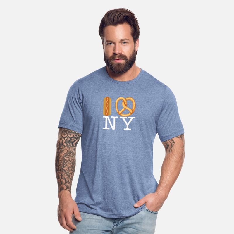 I Hot Dog Bun Pretzel Love Ny Funny Hotdog Pretzel