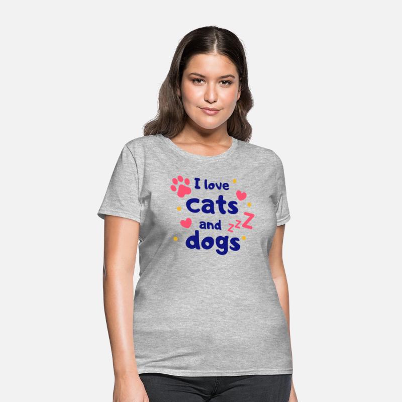 I Love Cats And Dogs Pet Lover Cat lover Dog Lover