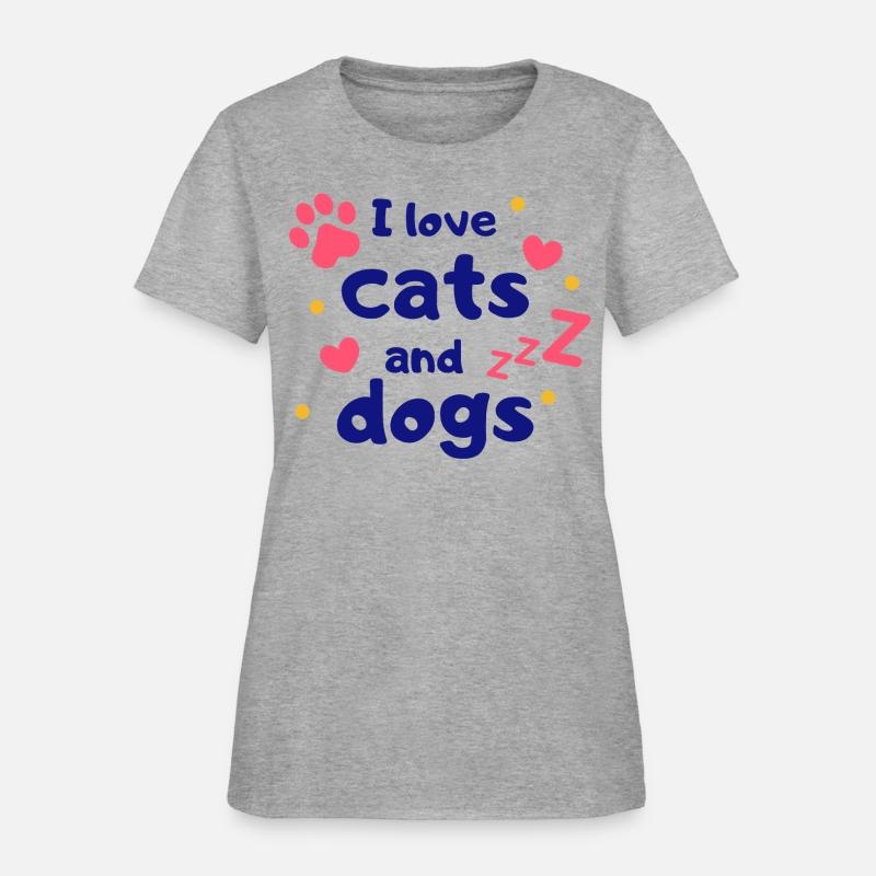 I Love Cats And Dogs Pet Lover Cat lover Dog Lover