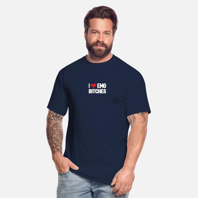 I Love Emo Bitches T-Shirt Men Summer Casual Short