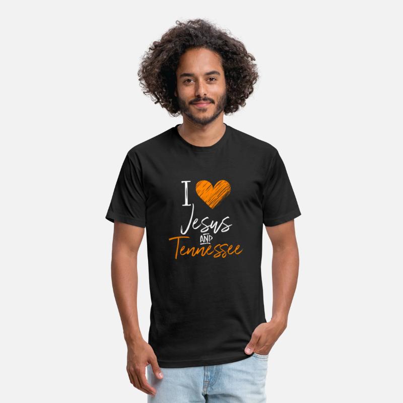 I Love Jesus And Tennessee Orange Heart Fan