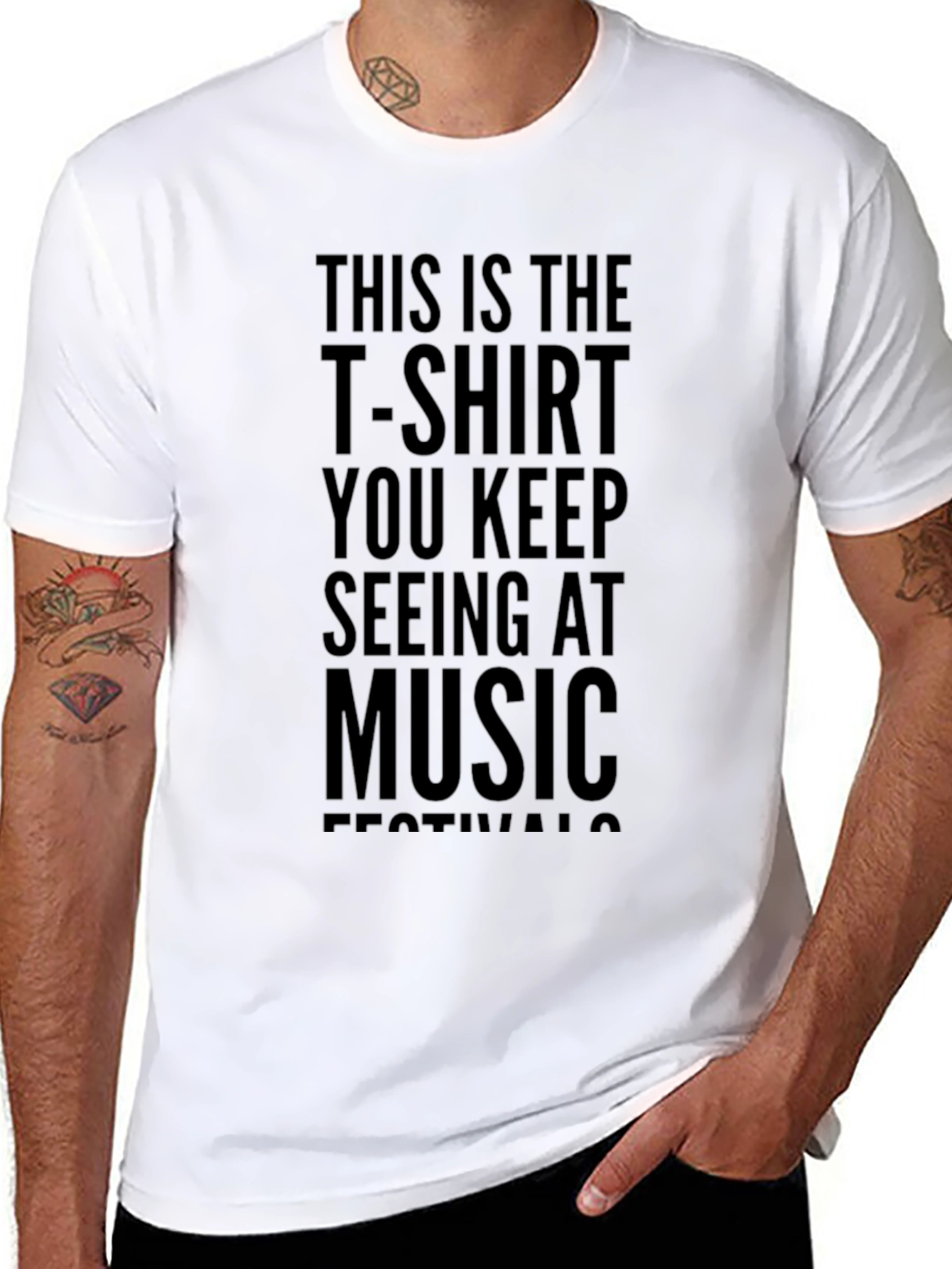 Music Festival Slogan Tee - This is the T-Shirt