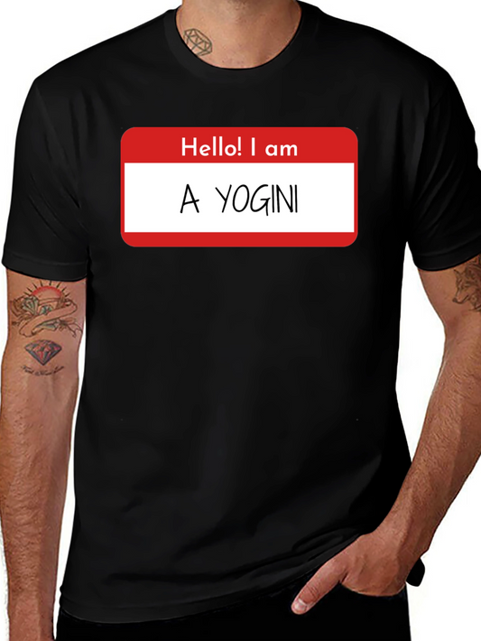 Funny Hello! I am A Yogini Graphic T-Shirt