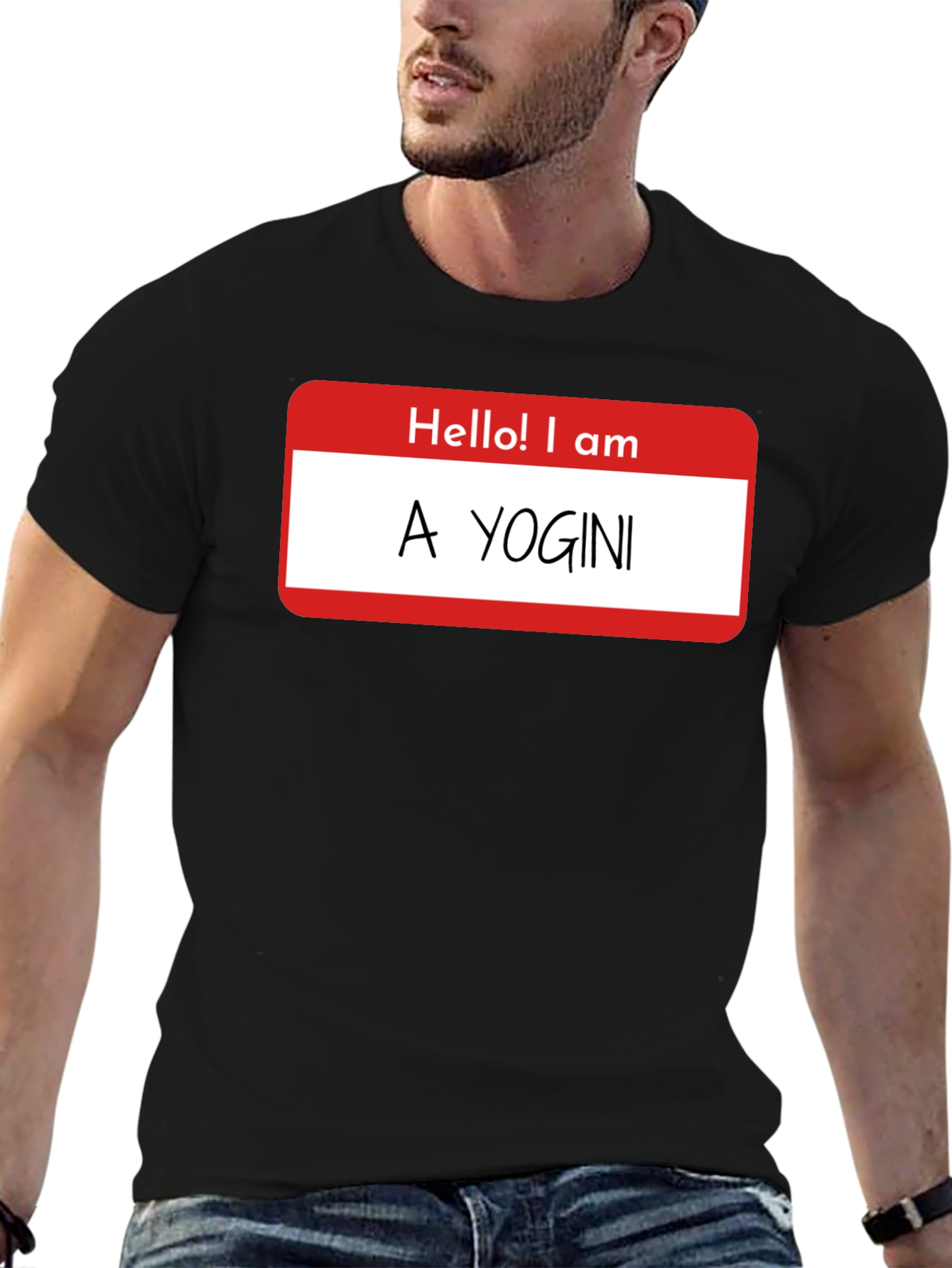 Funny Hello! I am A Yogini Graphic T-Shirt