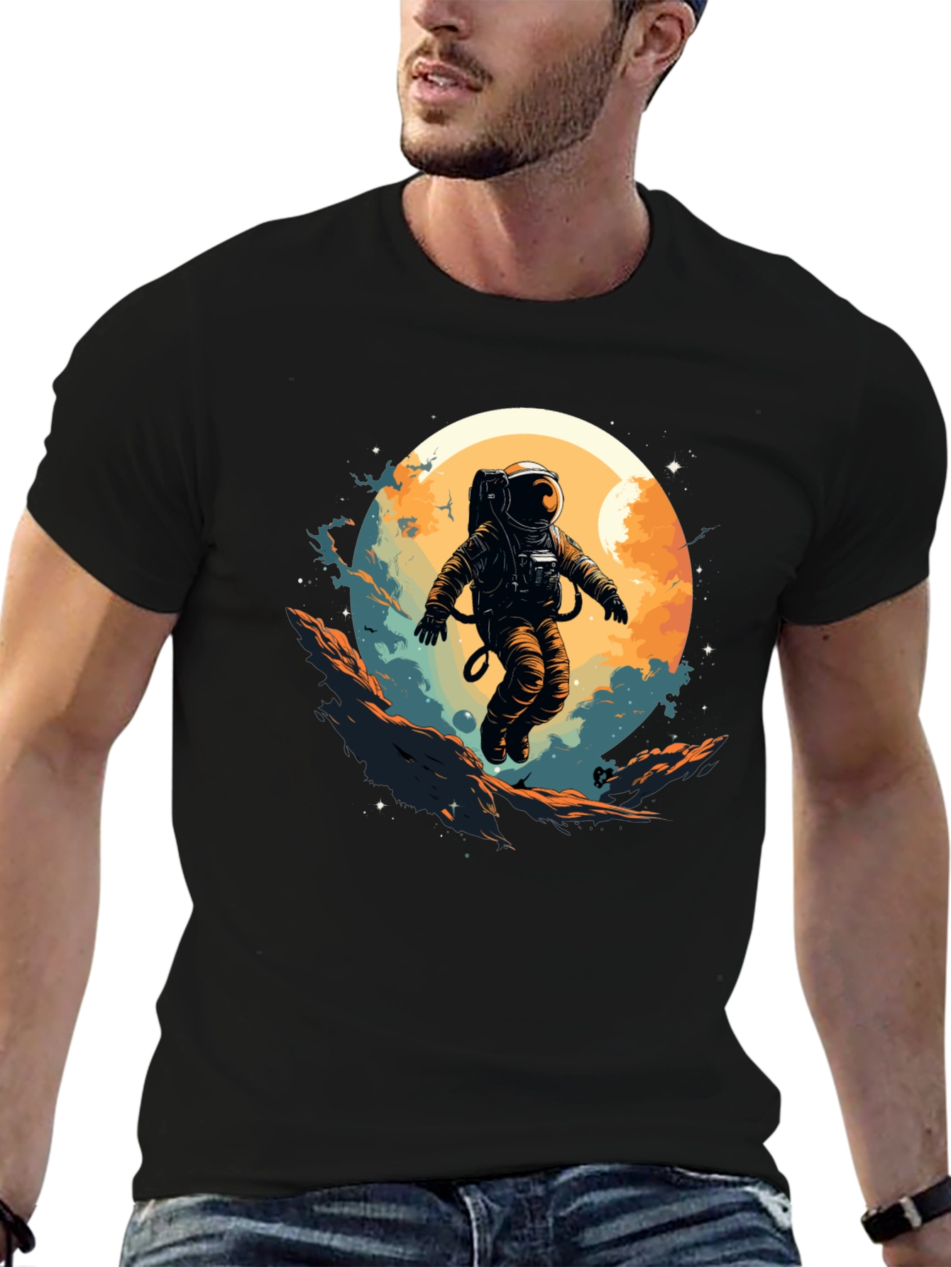 Astronaut Graphic Tee - Space Adventure Shirt