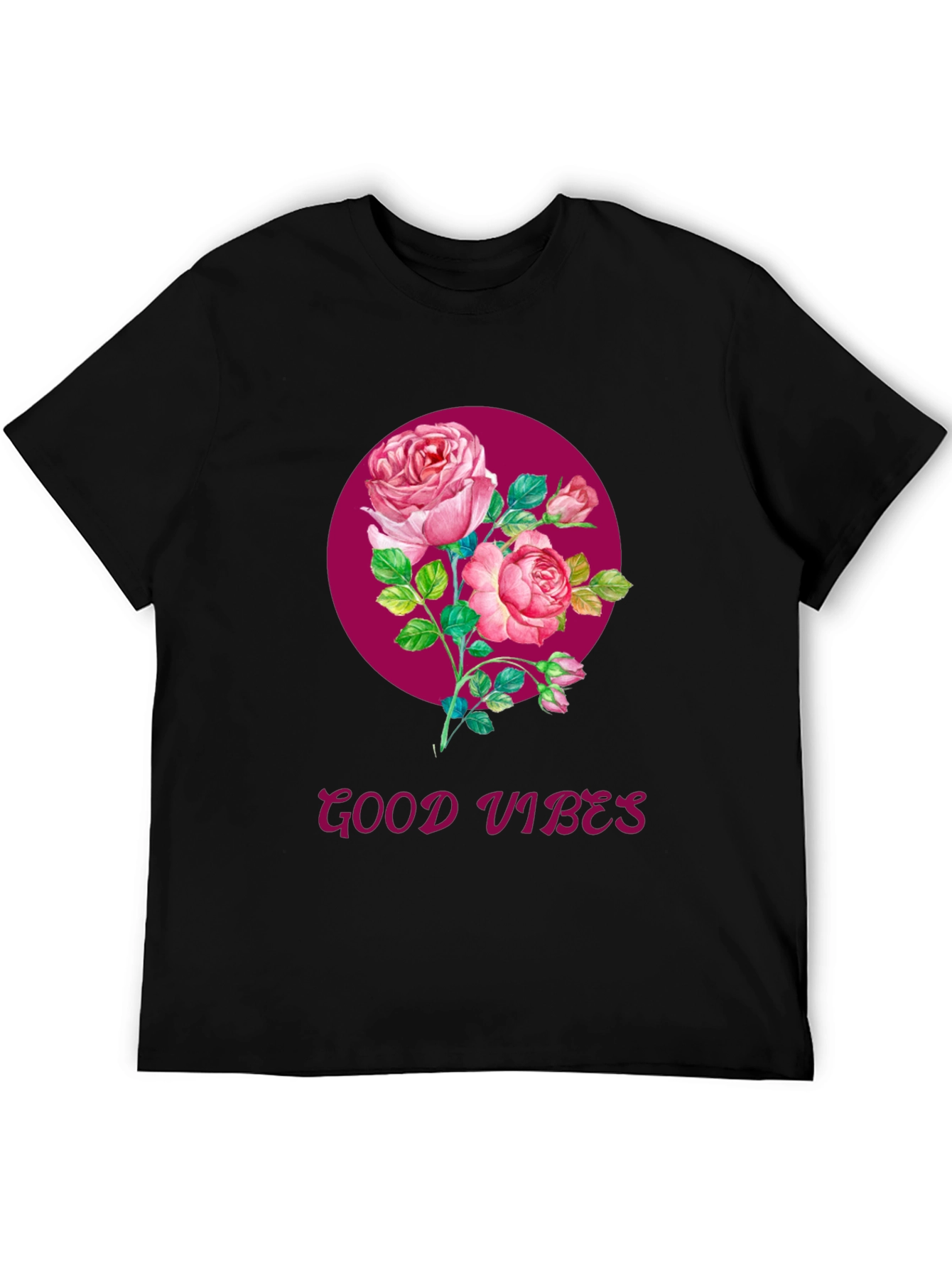 Good Vibes Rose Graphic T-Shirt