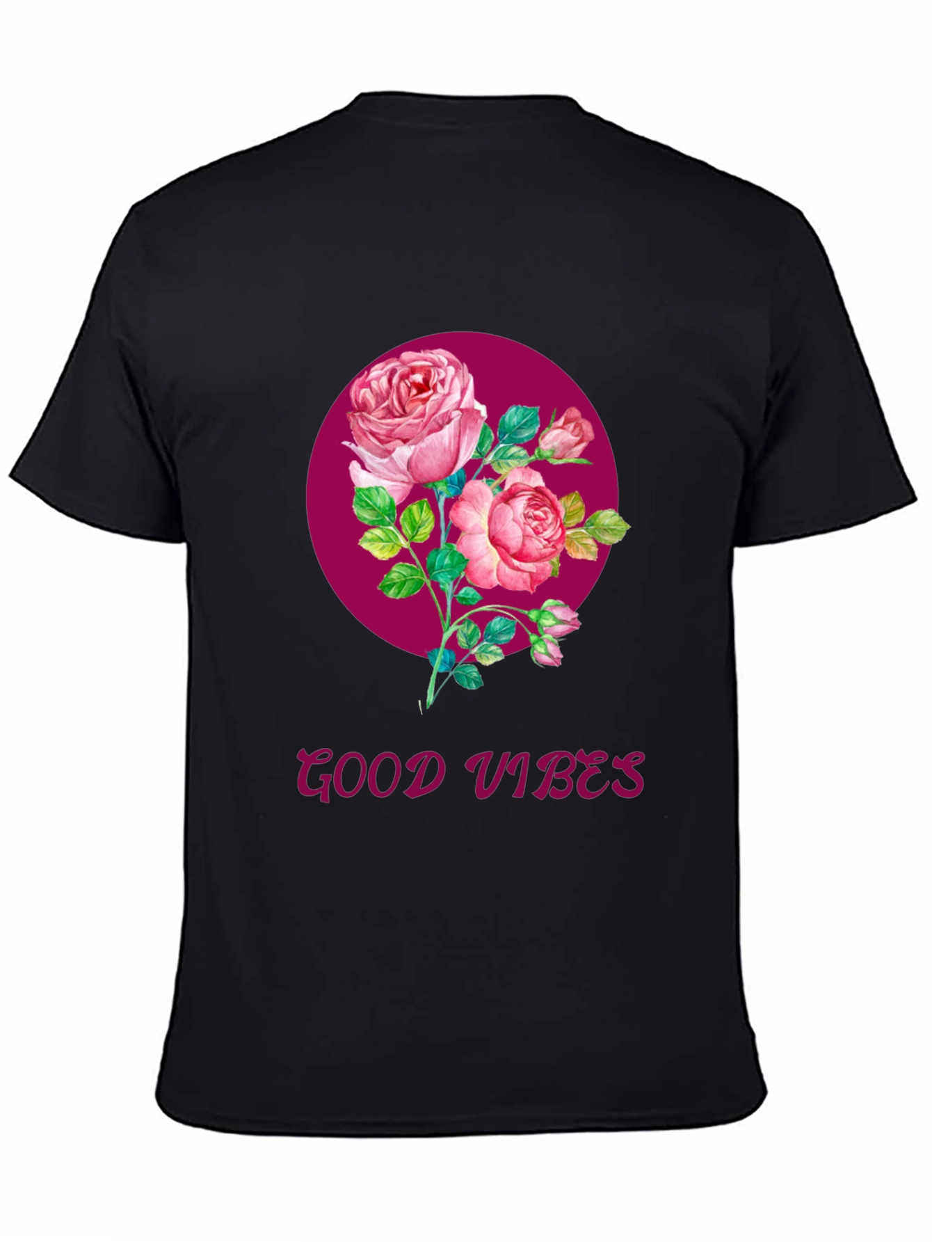Good Vibes Rose Graphic T-Shirt