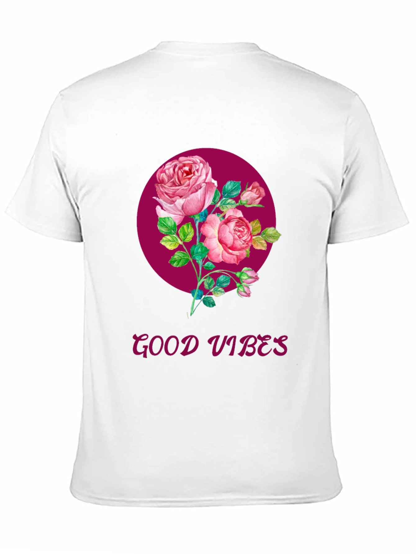 Good Vibes Rose Graphic T-Shirt