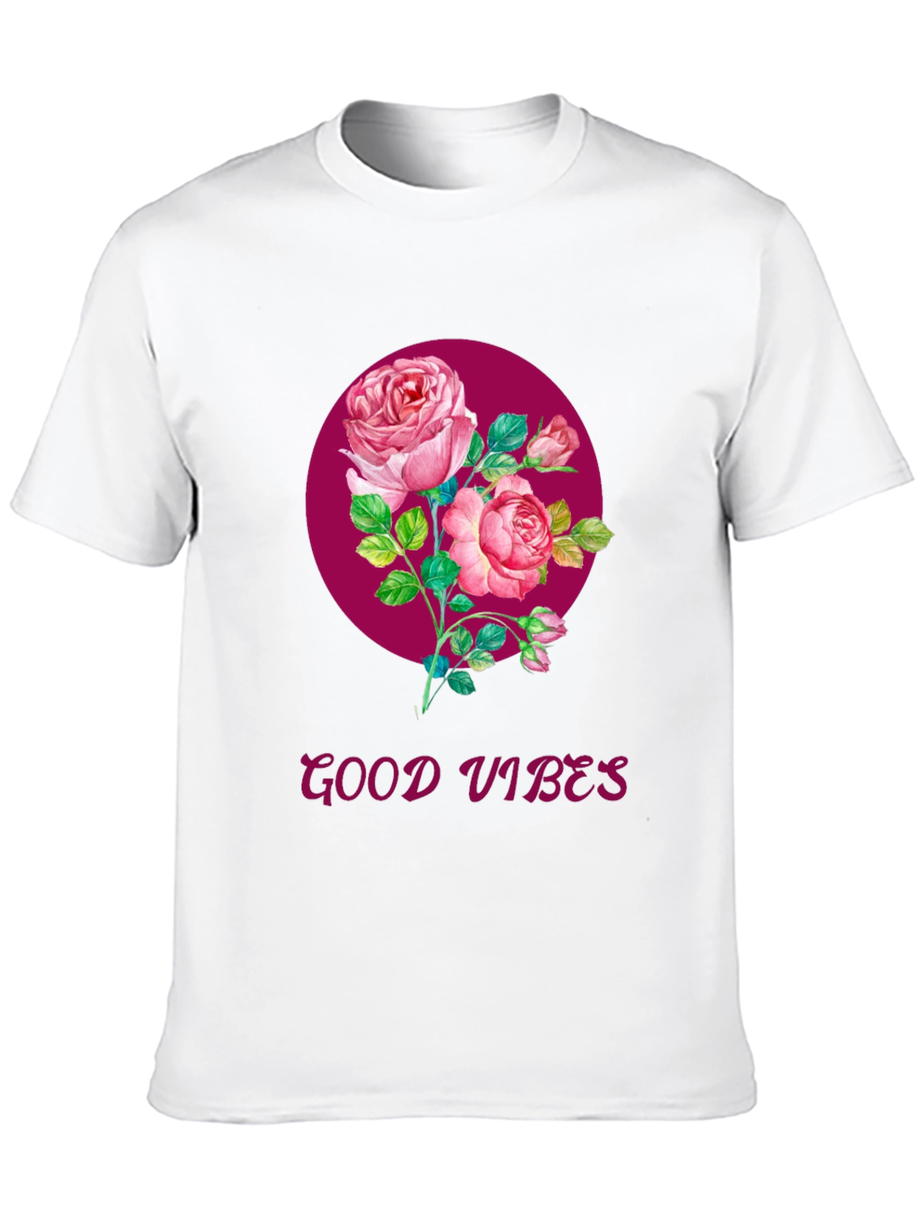 Good Vibes Rose Graphic T-Shirt