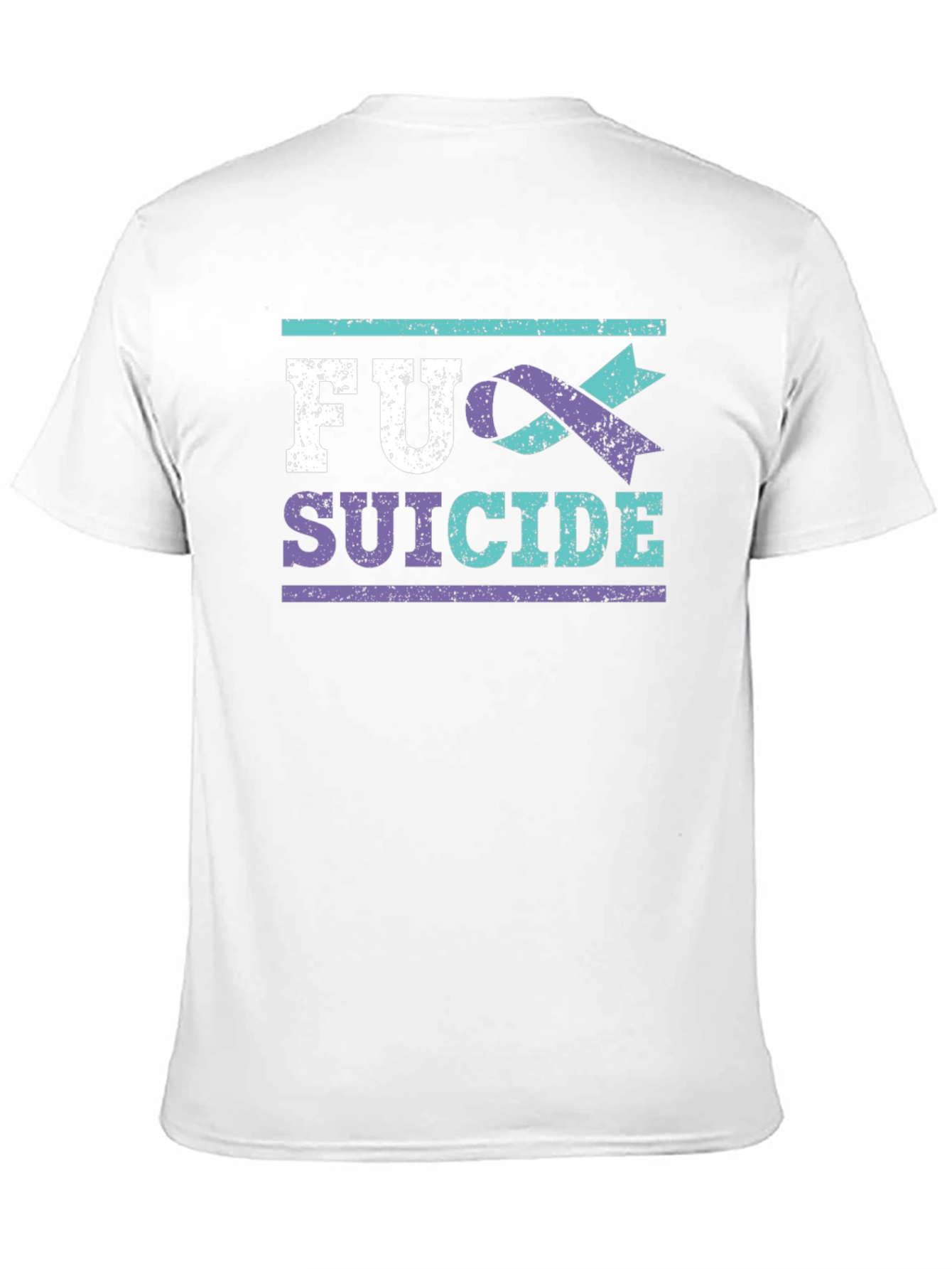FU Suicide Awareness Ribbon Graphic T-Shirt