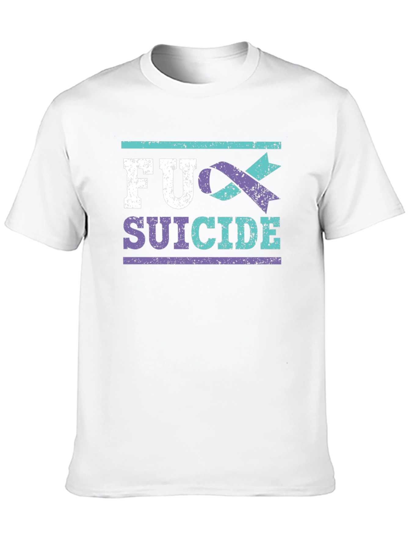 FU Suicide Awareness Ribbon Graphic T-Shirt