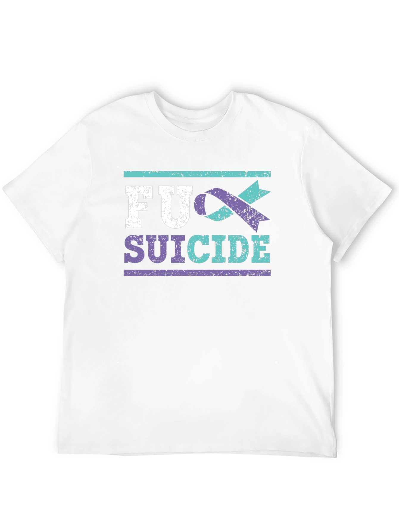 FU Suicide Awareness Ribbon Graphic T-Shirt