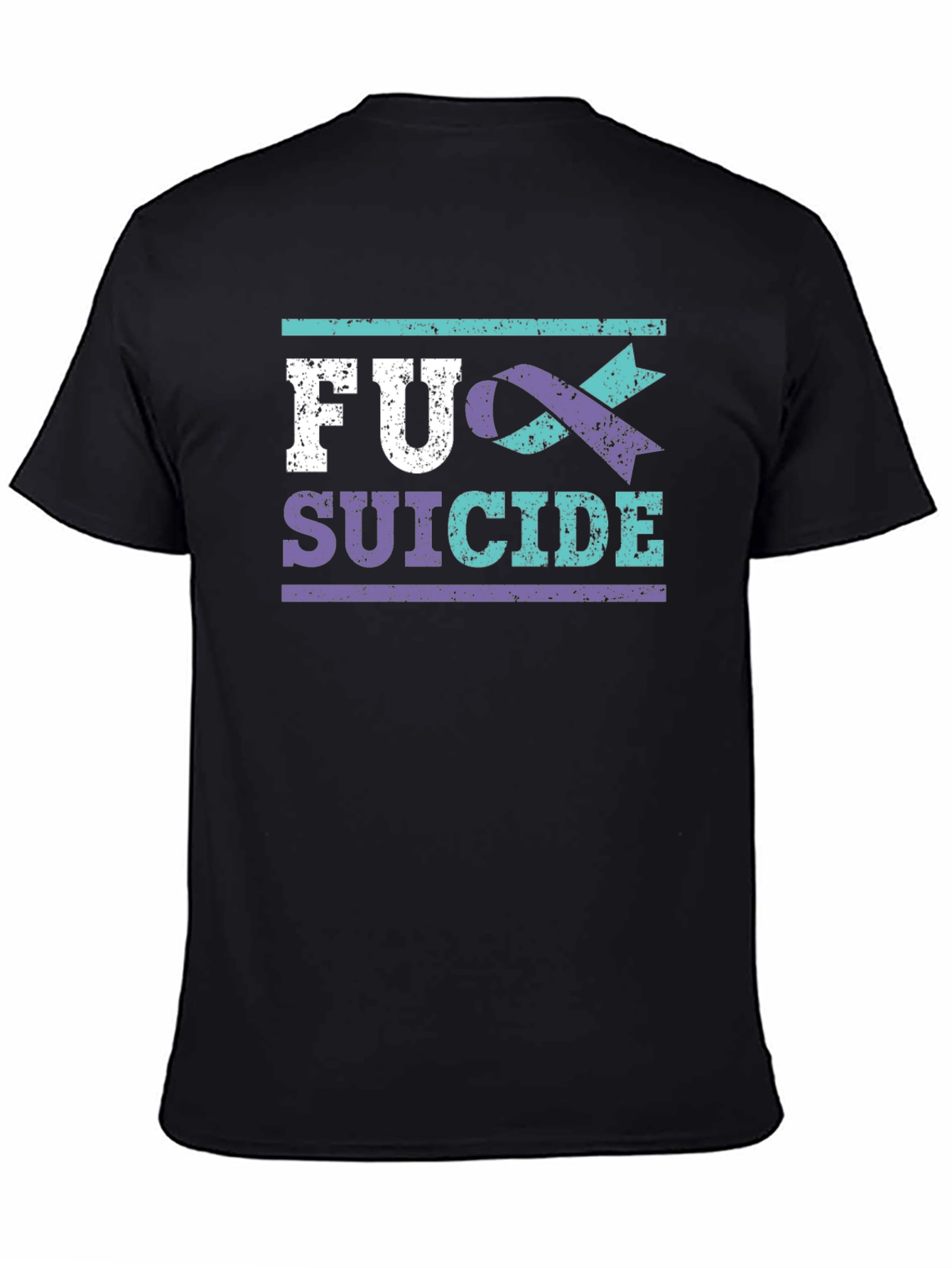 FU Suicide Awareness Ribbon Graphic T-Shirt