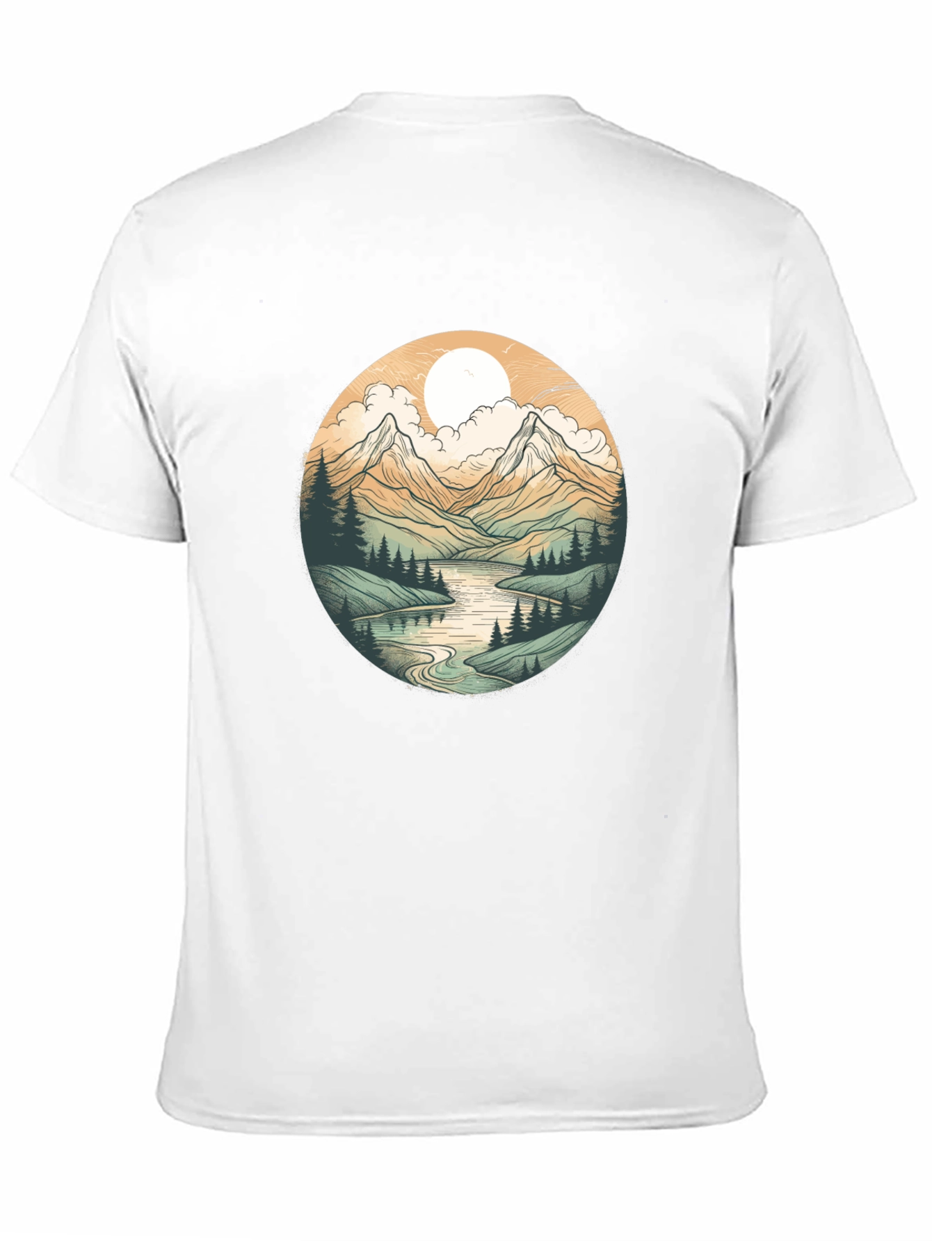 Mountain Vista Graphic Tee - Black