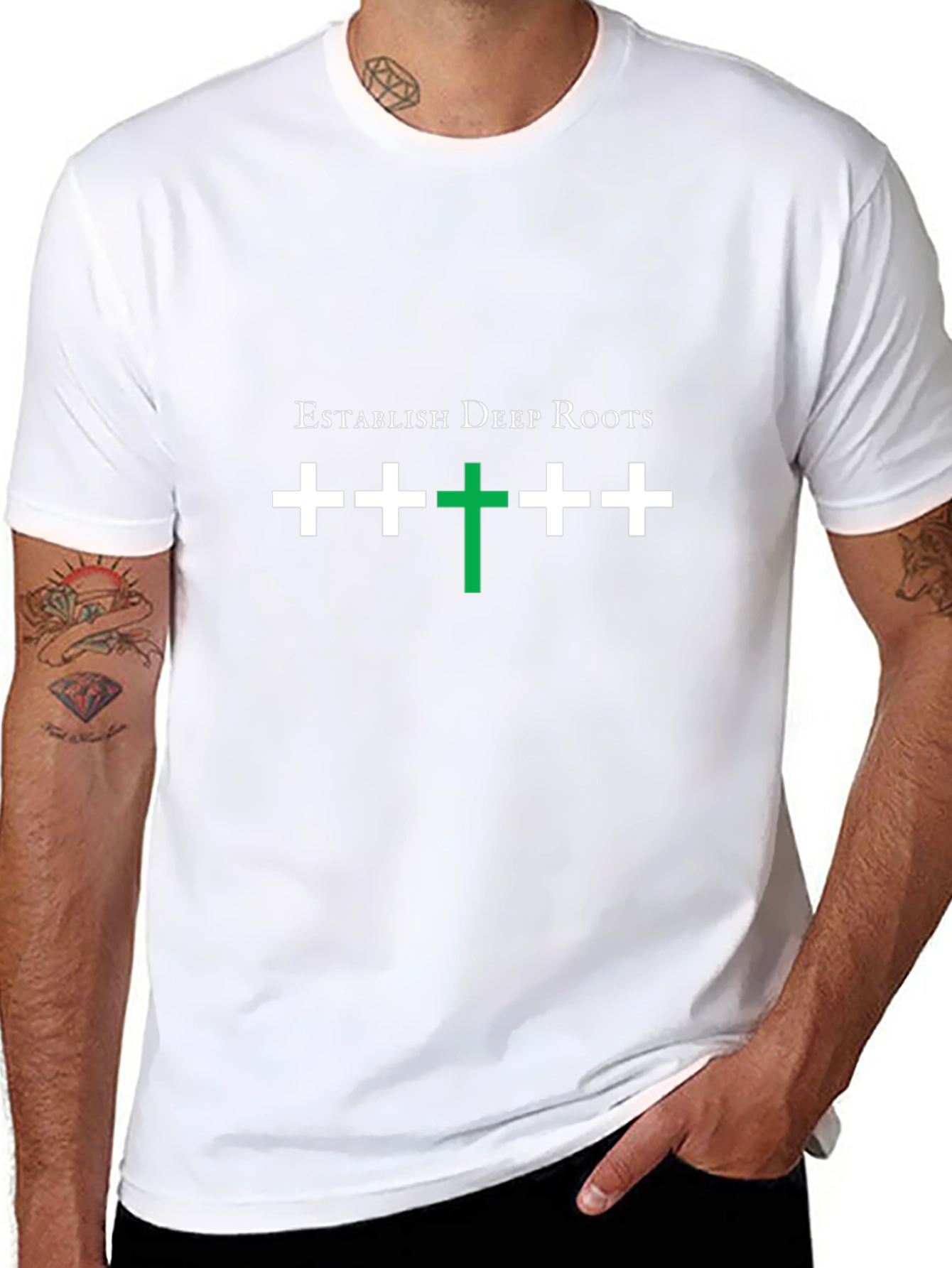 Establish Deep Roots Black T-Shirt