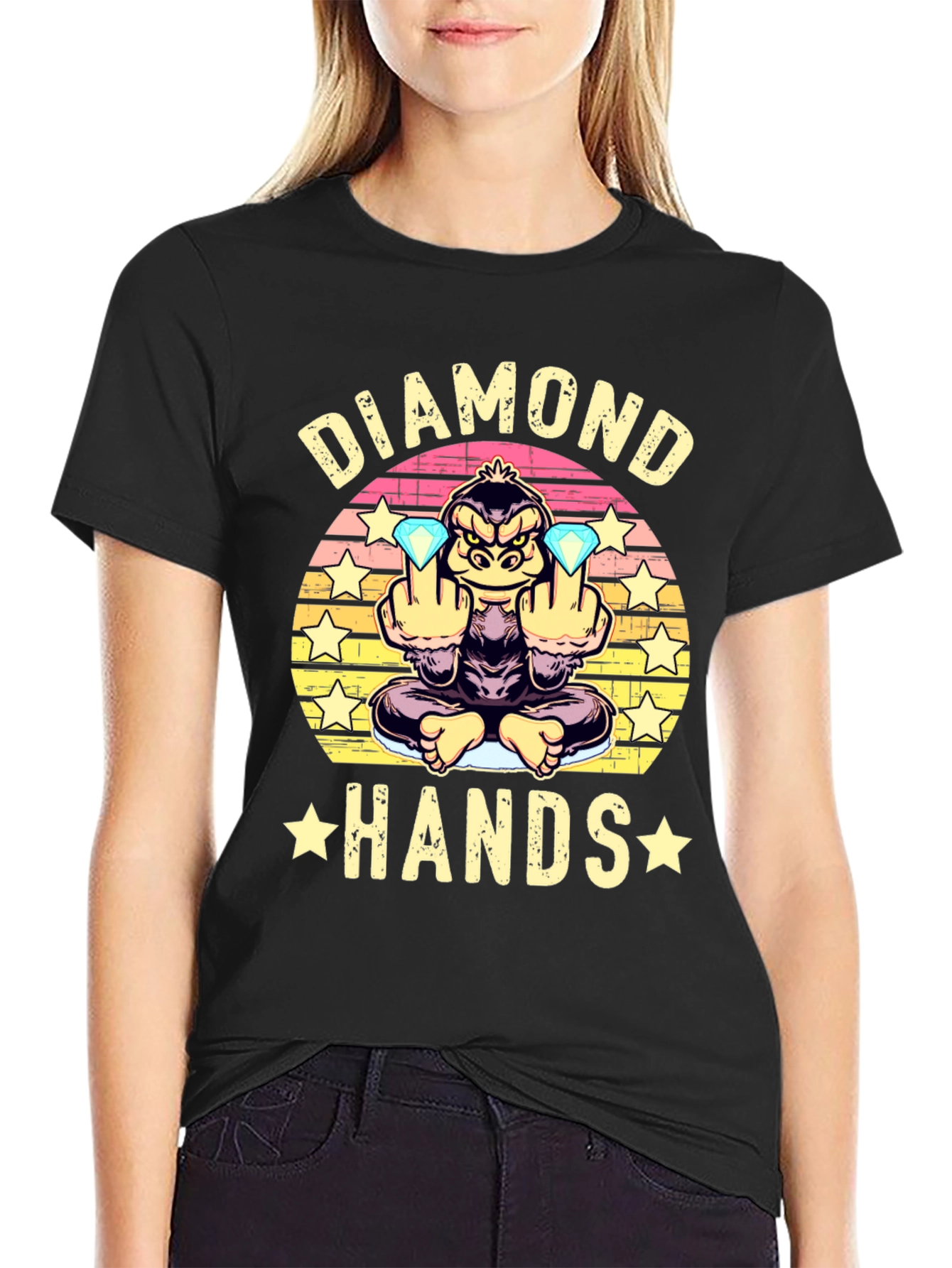Diamond Hands T-Shirt - Gorilla Trading Tee