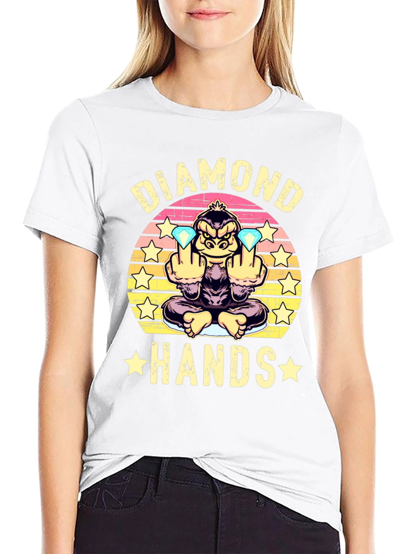 Diamond Hands T-Shirt - Gorilla Trading Tee