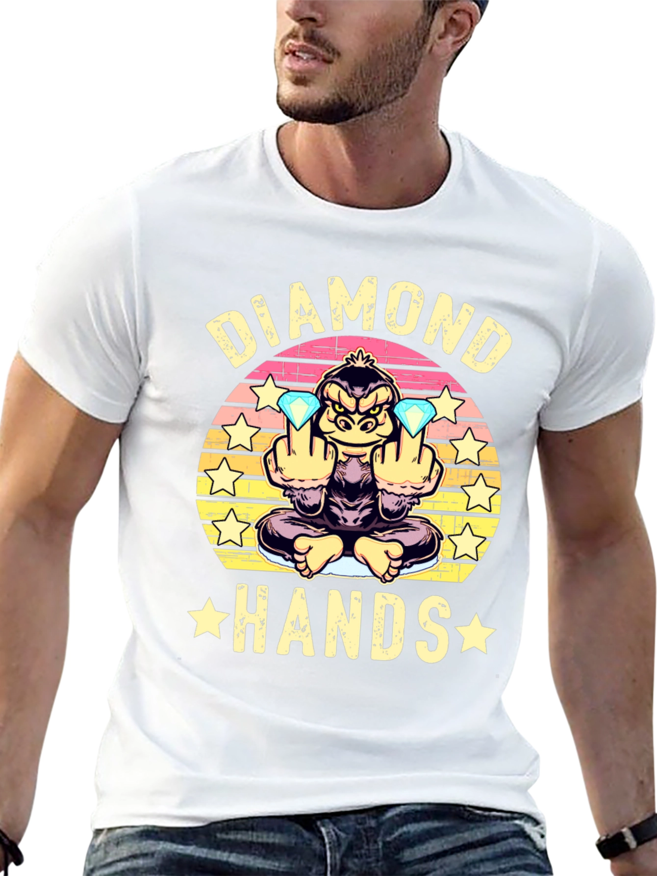 Diamond Hands T-Shirt - Gorilla Trading Tee