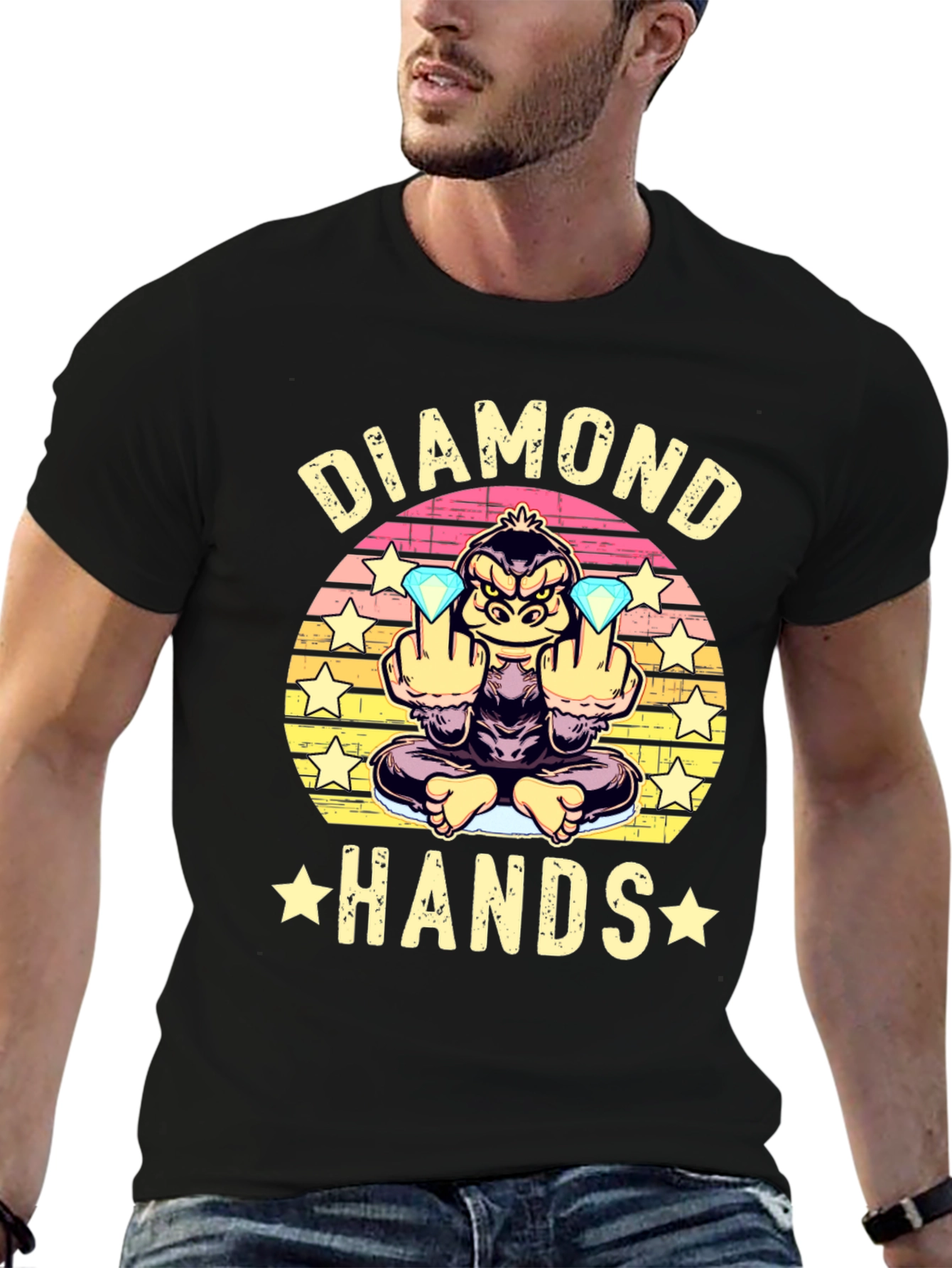 Diamond Hands T-Shirt - Gorilla Trading Tee